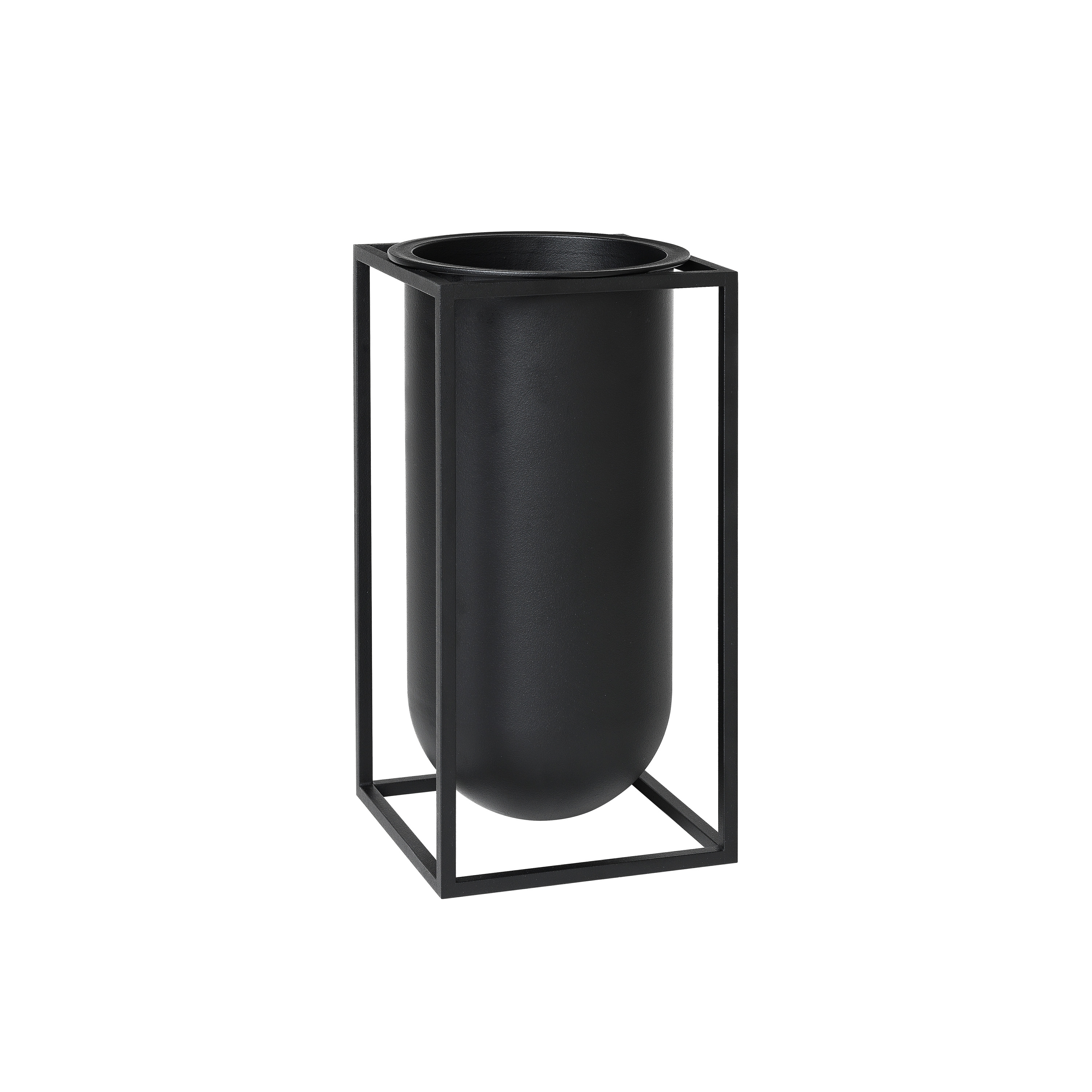 Kubus Vase Lolo, Black