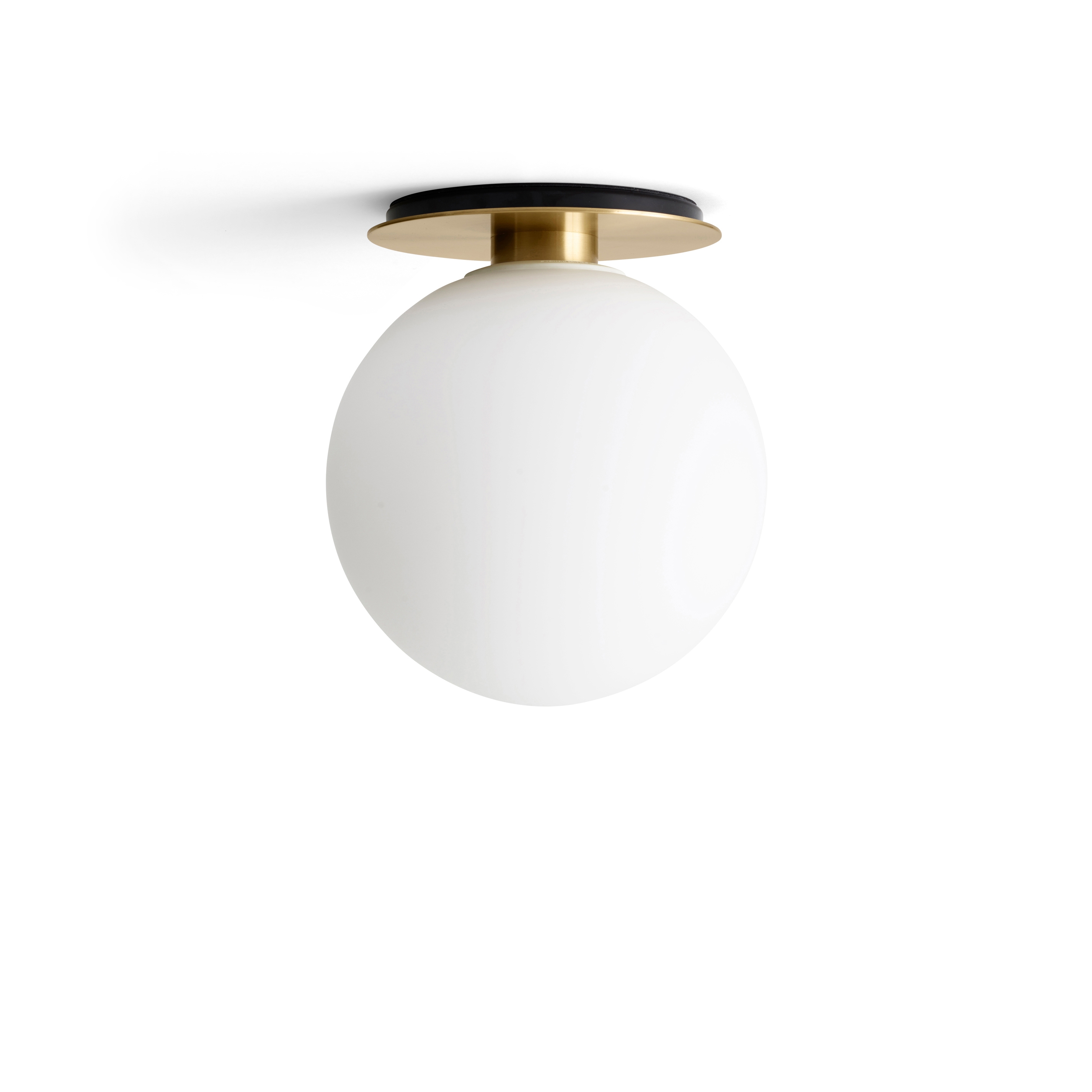 Display product TR Bulb | Ceiling Lamp | Brushed Brass | Matt Opal Bulb from manufacturer Audo Copenhagen