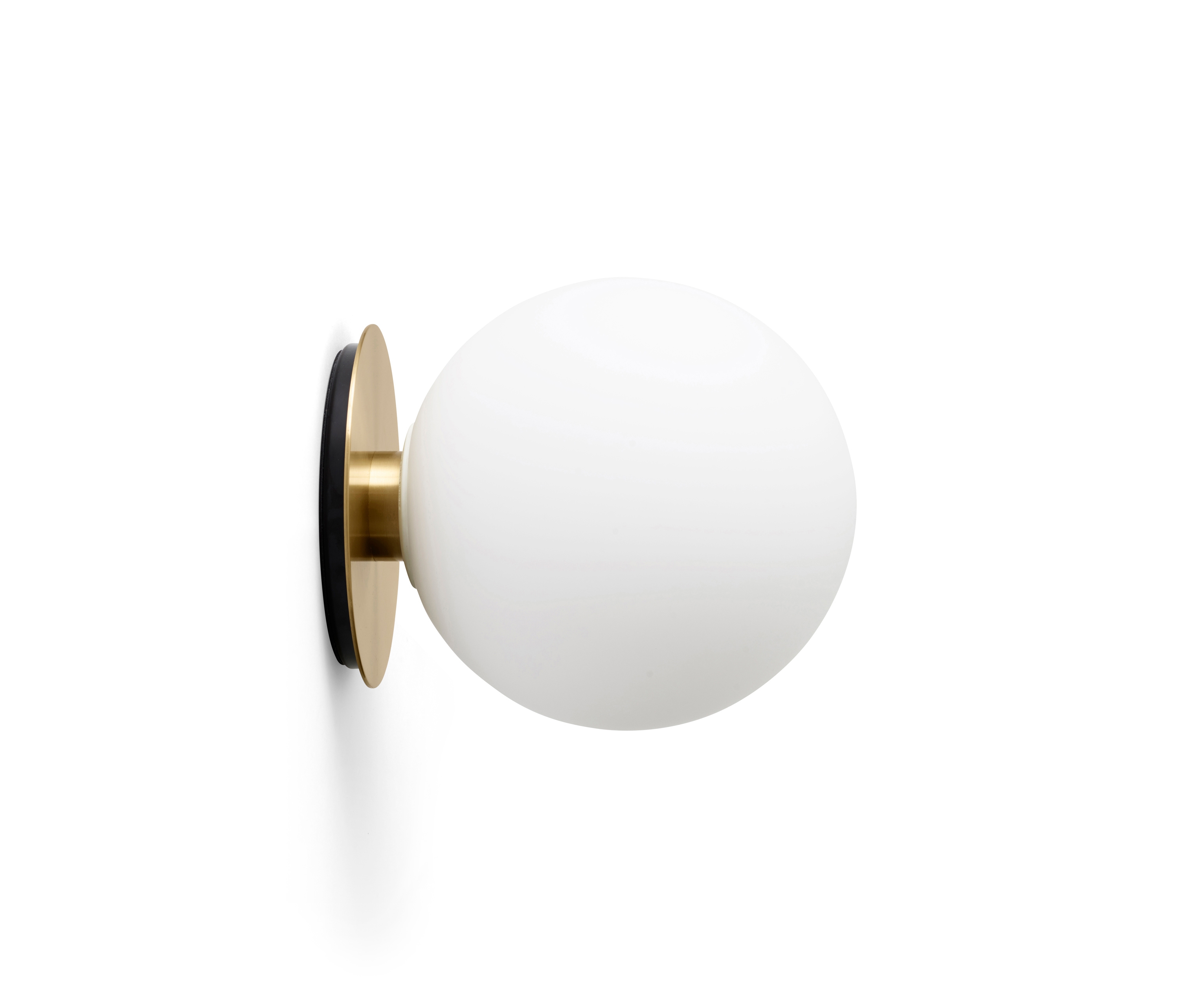 Display product TR Bulb | Wall Lamp | Brushed Brass | Matt Opal Bulb from manufacturer Audo Copenhagen