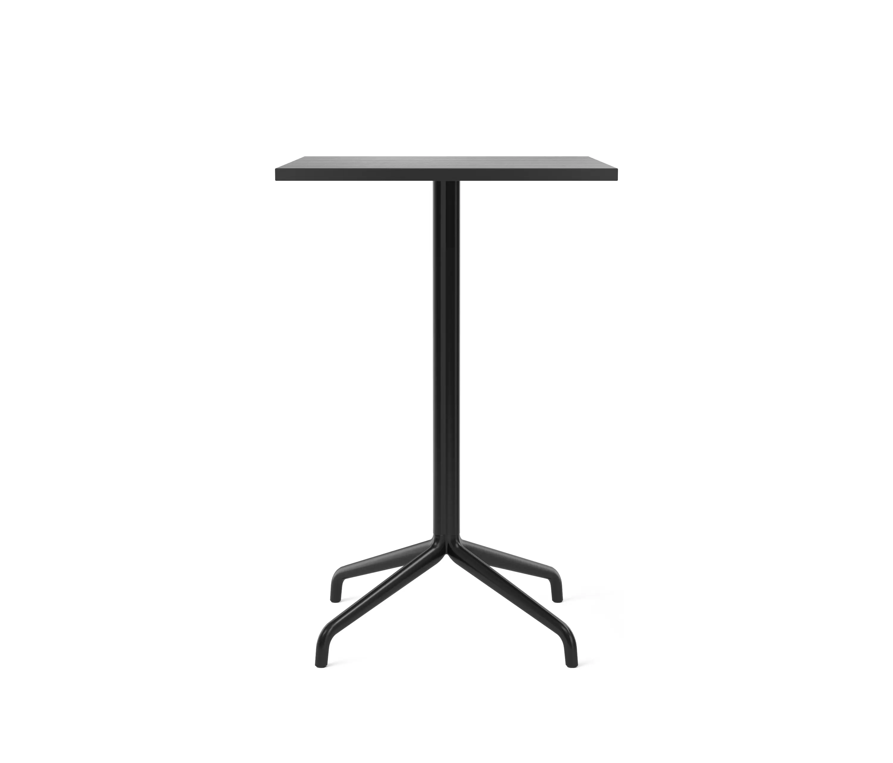 Audo Copenhagen - Harbour Column Counter Table, Star Base | Black Painted Veneer