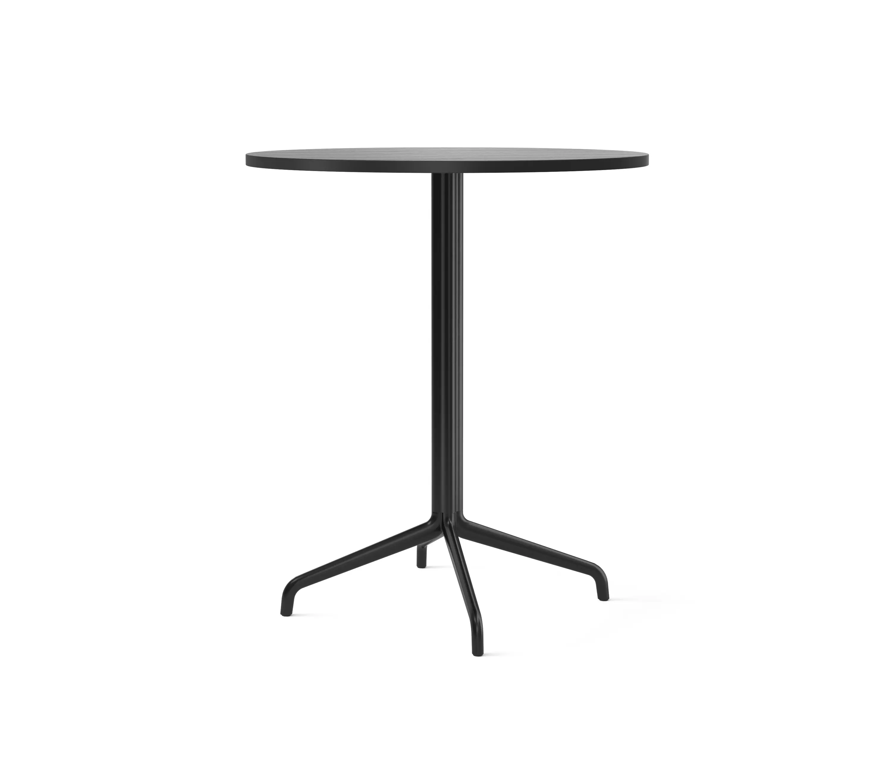 Audo Copenhagen - Harbour Column Counter Table, Star Base | Black Painted Veneer