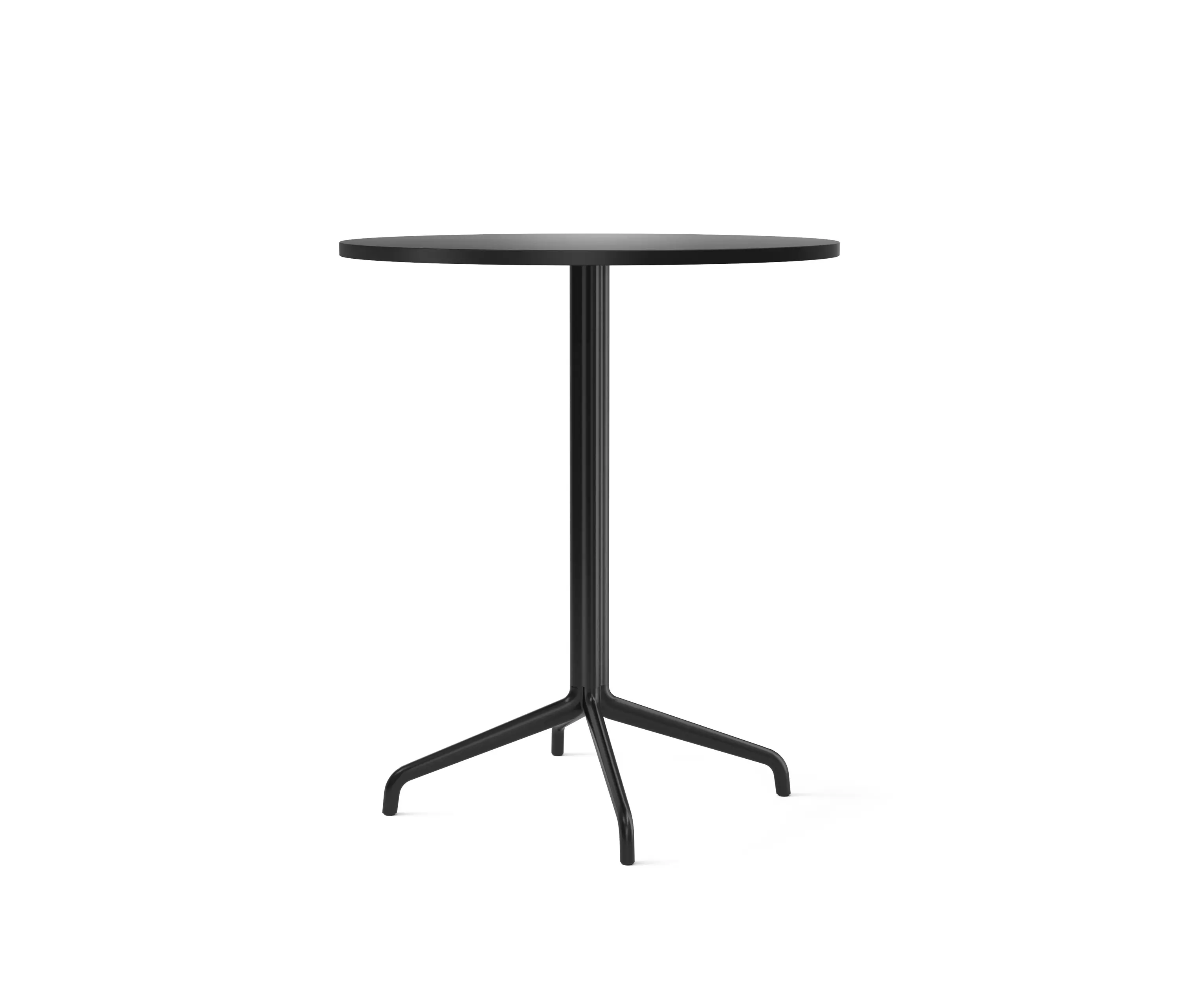 Audo Copenhagen - Harbour Column Counter Table, Star Base | Charcoal Linoleum