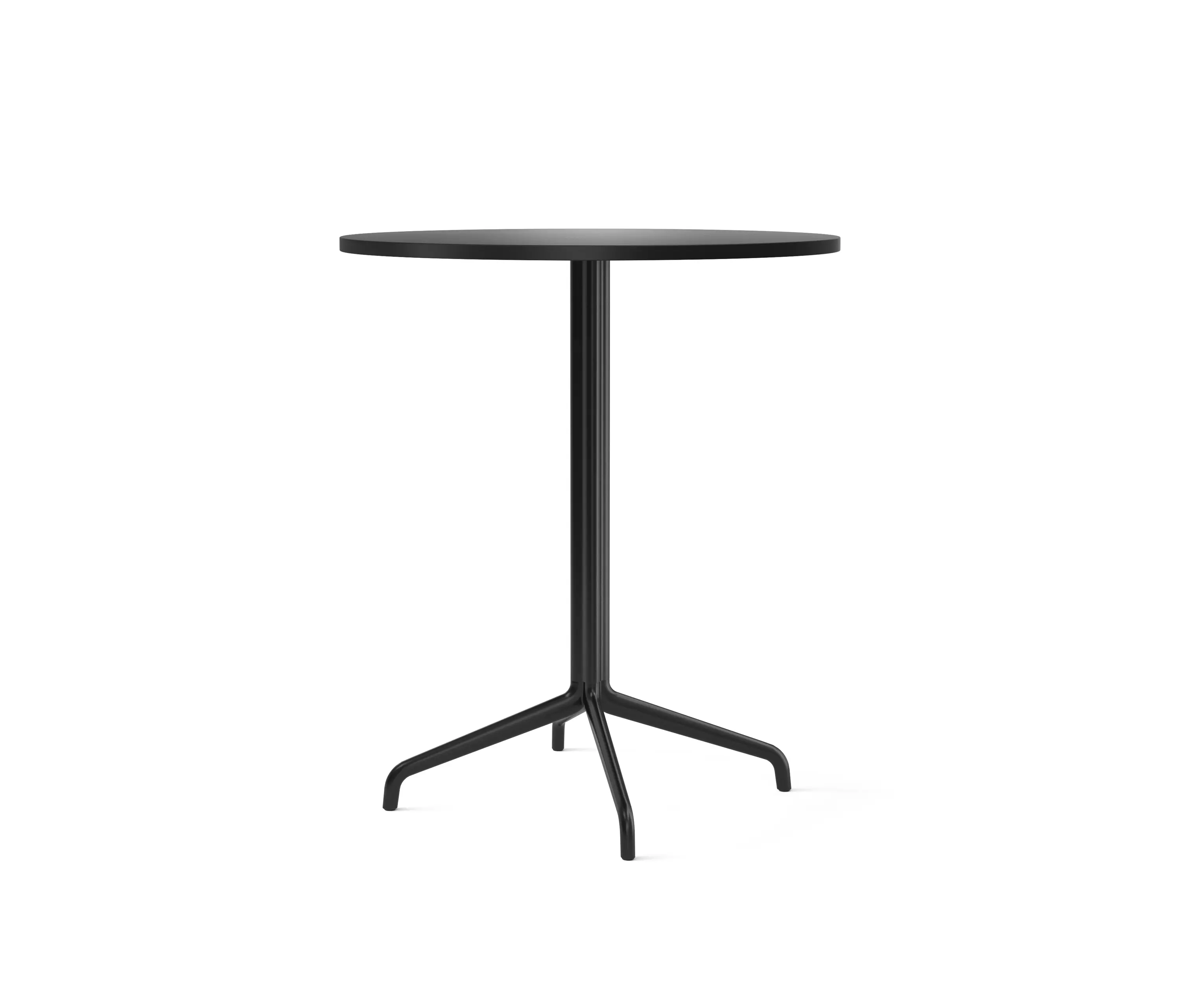 Audo Copenhagen - Harbour Column Counter Table, Star Base | Charcoal Linoleum