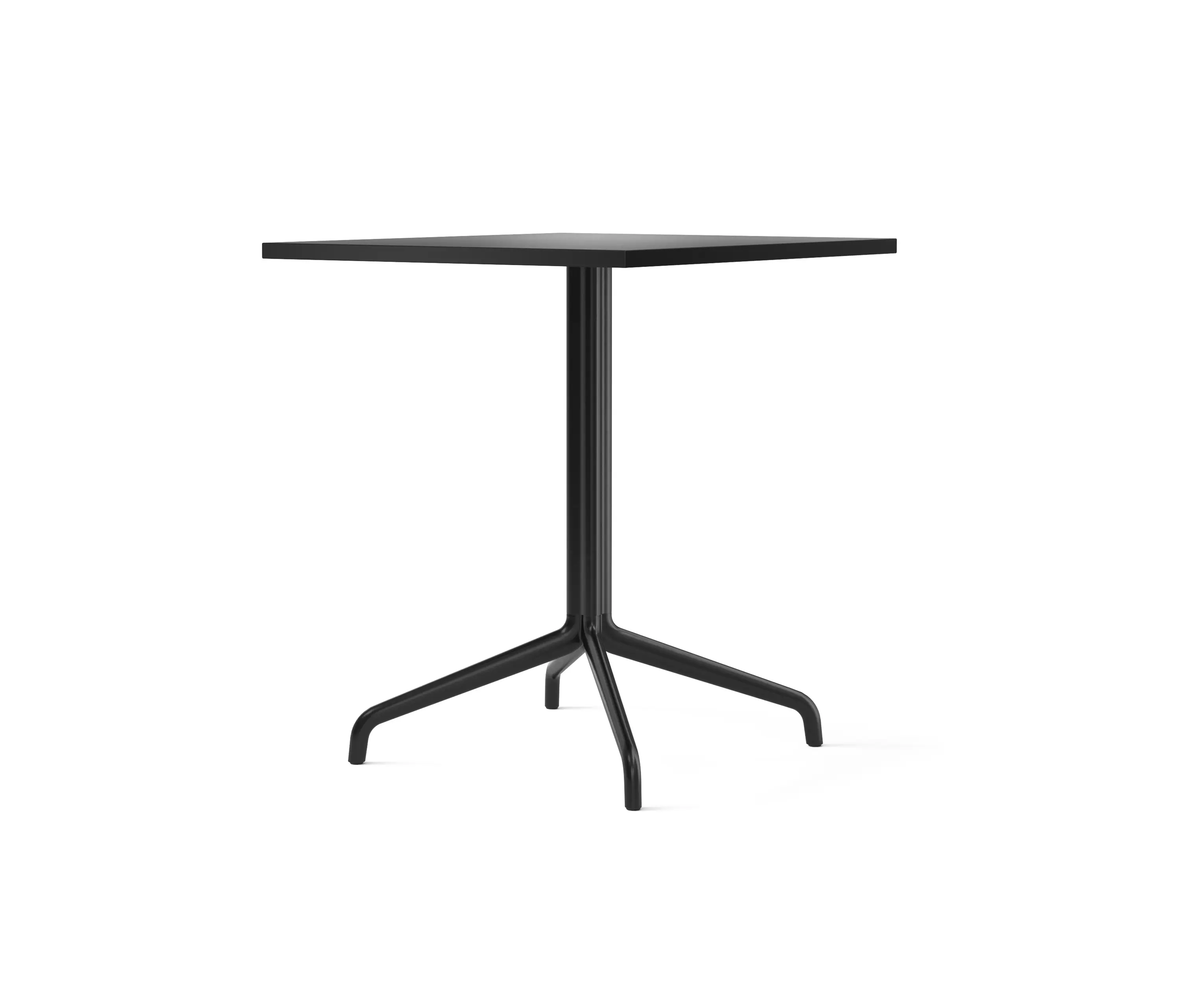 Audo Copenhagen - Harbour Column Dining Table, Star Base | Charcoal Linoleum