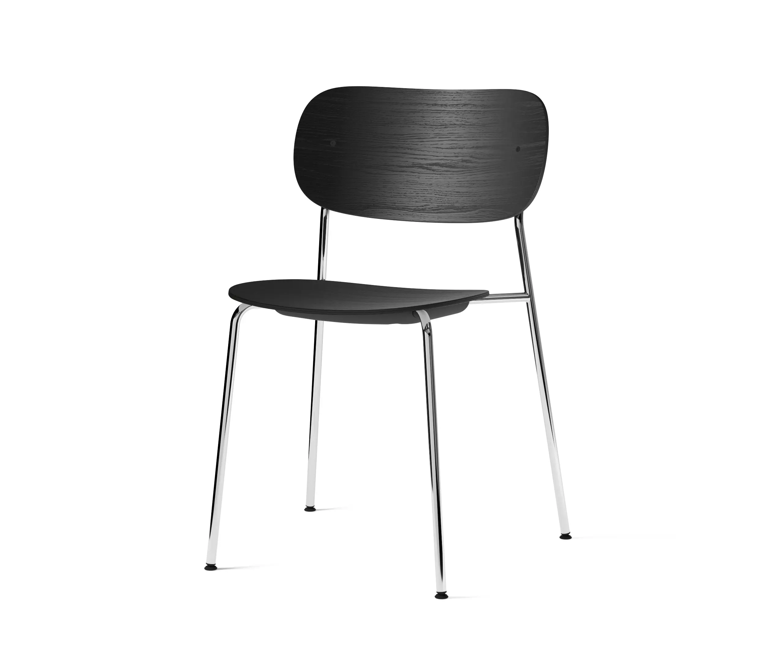 Audo Copenhagen - Co Chair, Chrome / Black Oak
