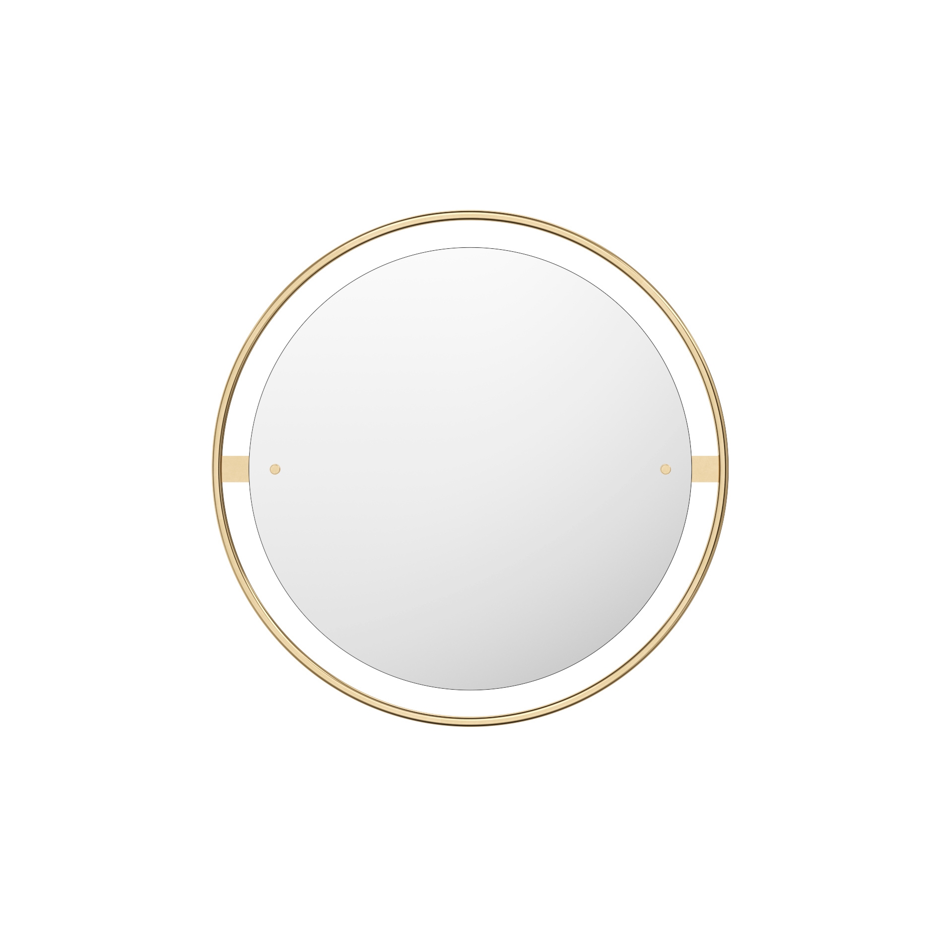 Display product Nimbus Mirror, Ø60, Polished Brass from manufacturer Audo Copenhagen