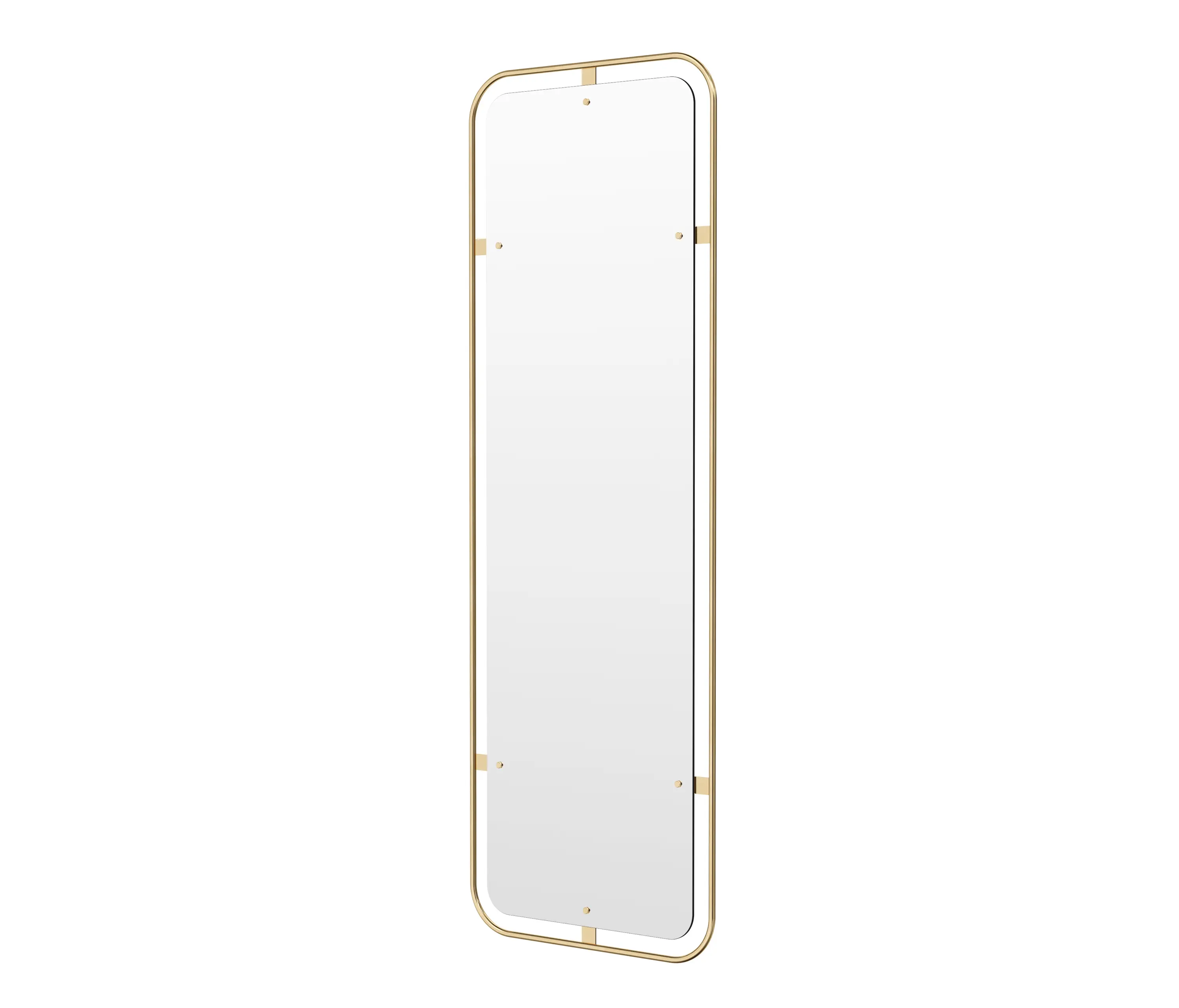 Audo Copenhagen - Nimbus Mirror, Rectangular, Polished Brass