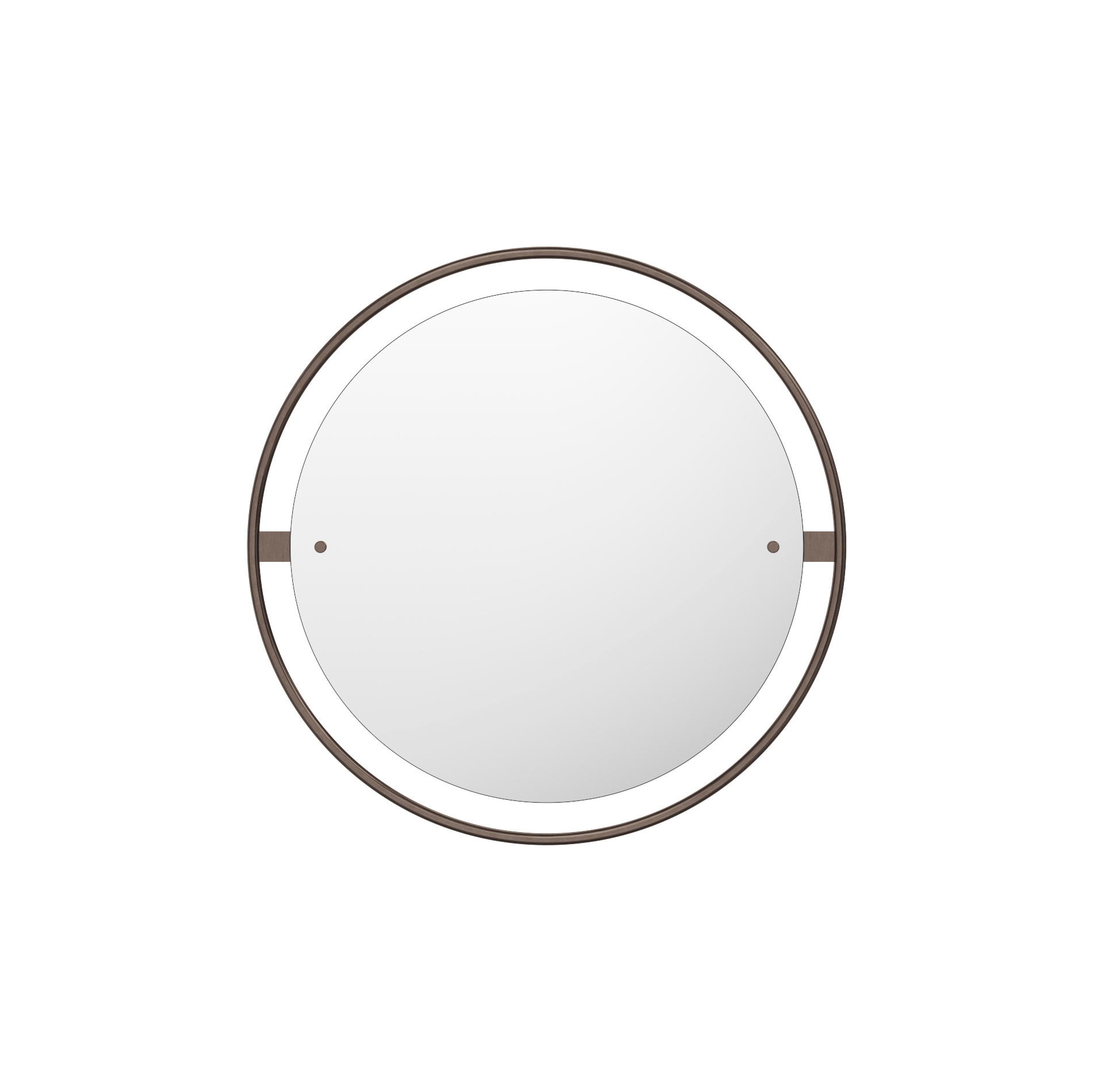 Nimbus Mirror, Ø60, Bronzed Brass