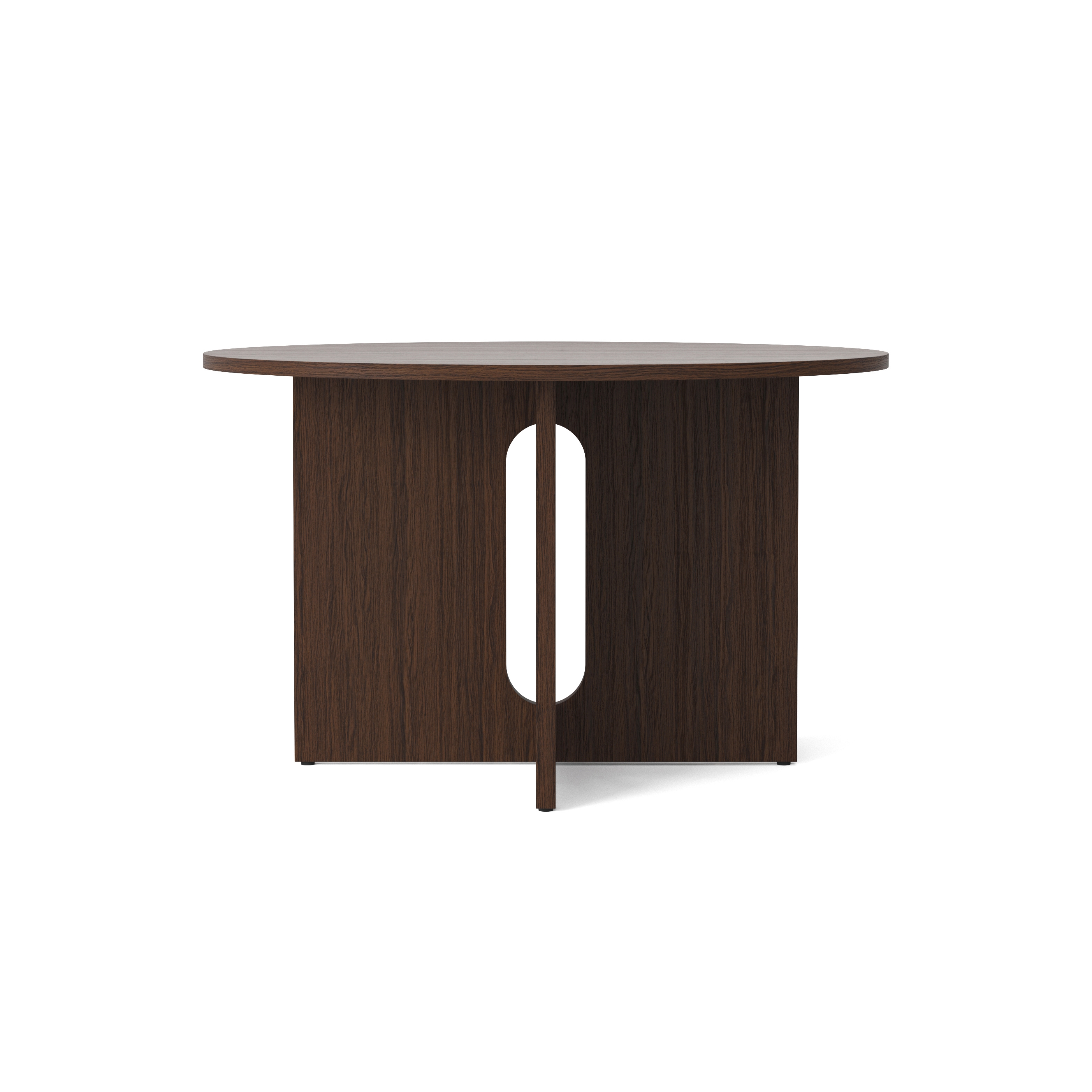 Androgyn Dining Table, Ø120, Dark Stained Oak