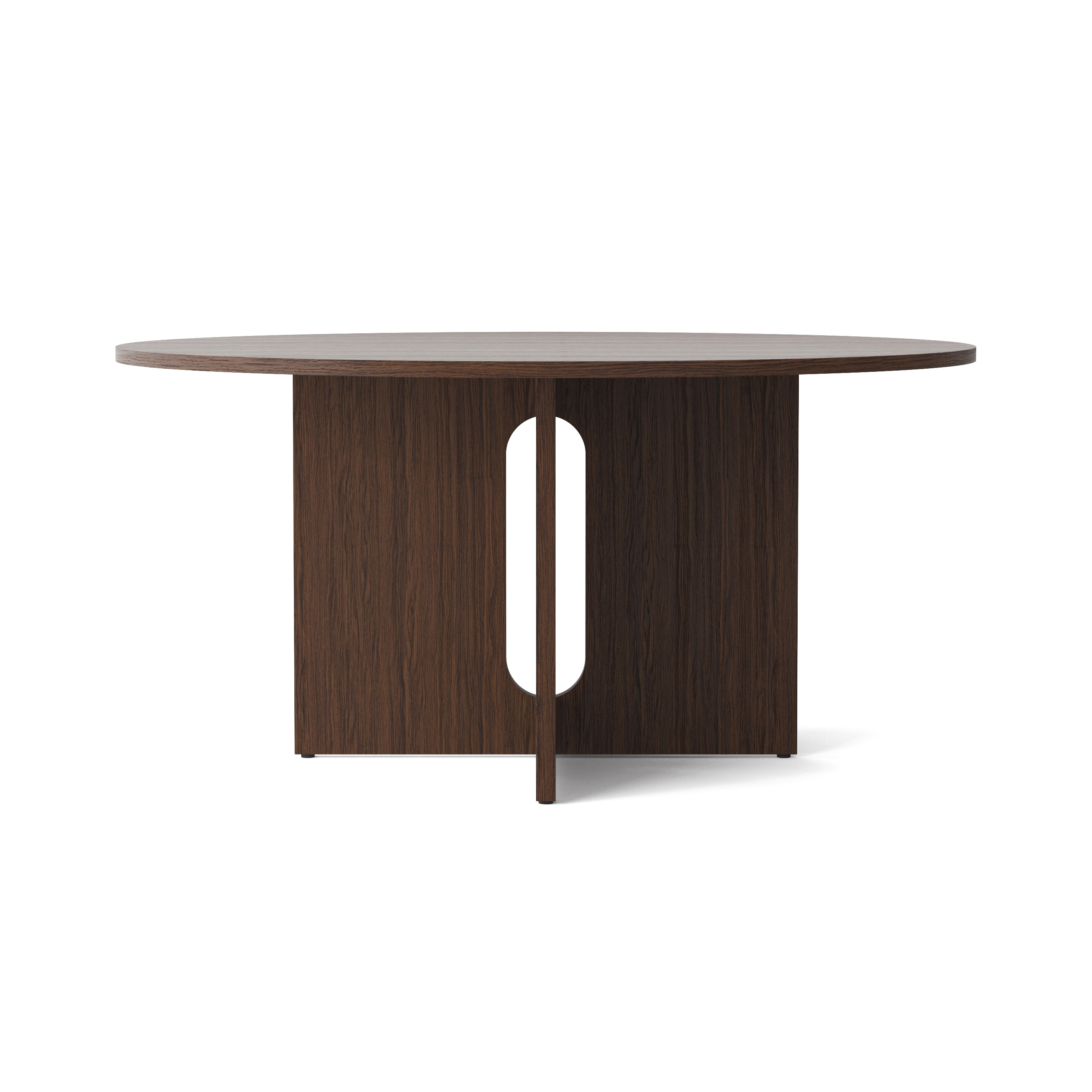 Afficher le produit Androgyn Dining Table, Ø150, Dark Stained Oak du fabricant Audo Copenhagen