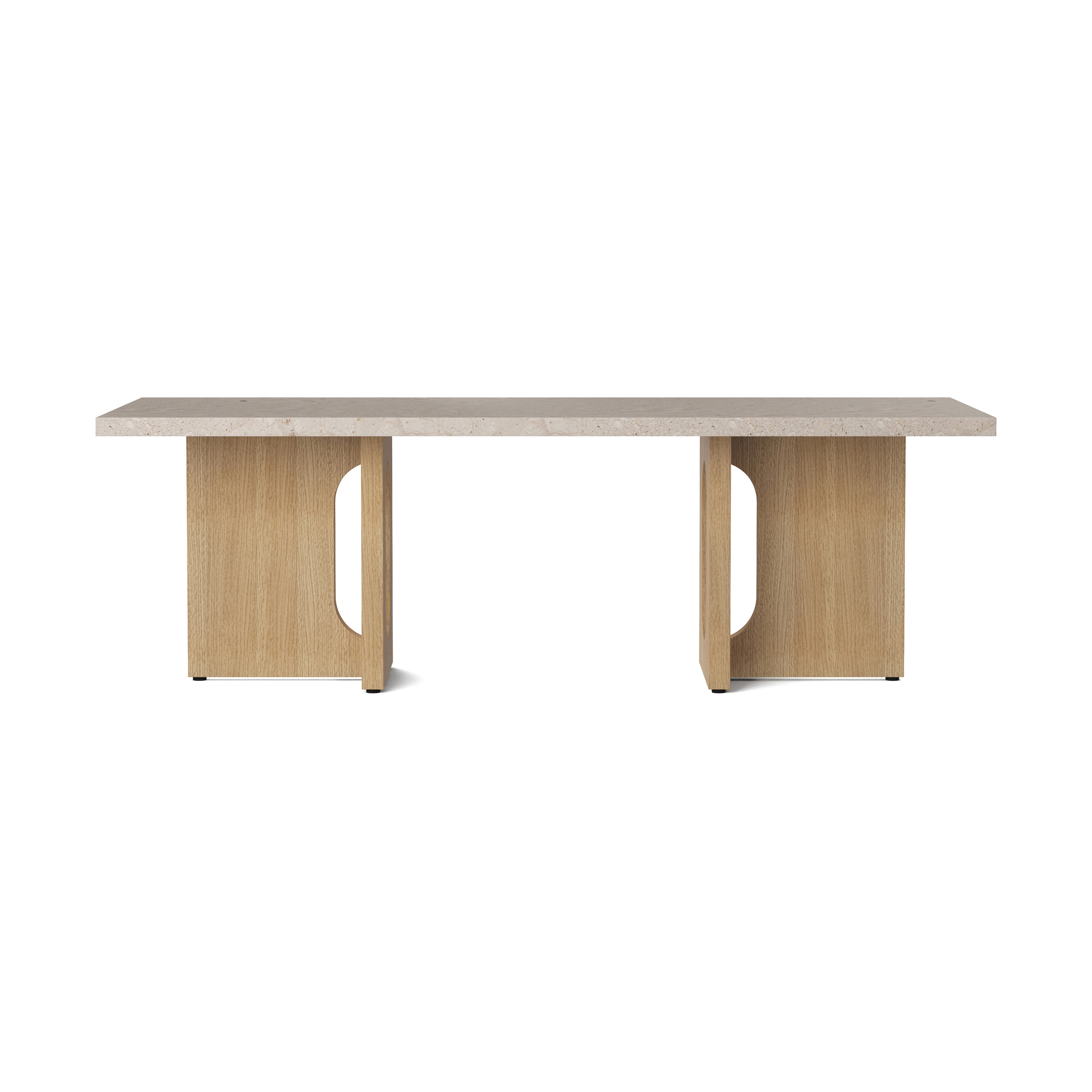 Androgyne Lounge Table, Natural Oak | Kunis Breccia