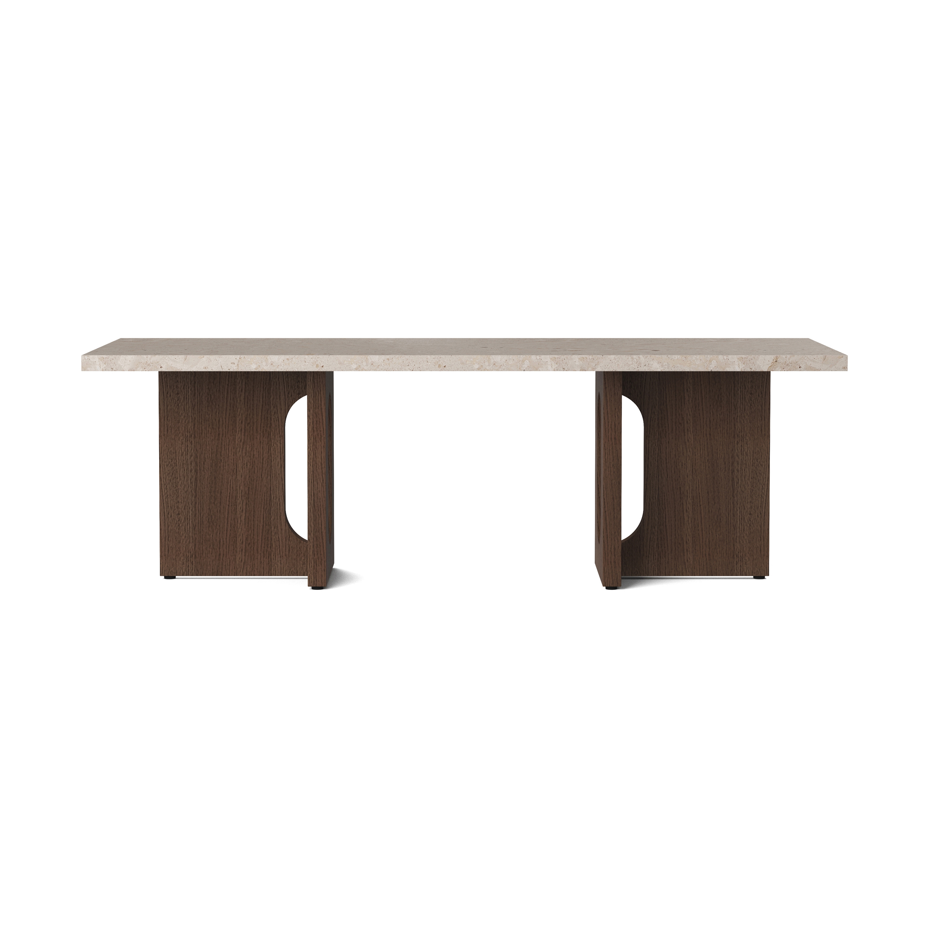Androgyne Lounge Table, Dark Stained Oak | Kunis Breccia