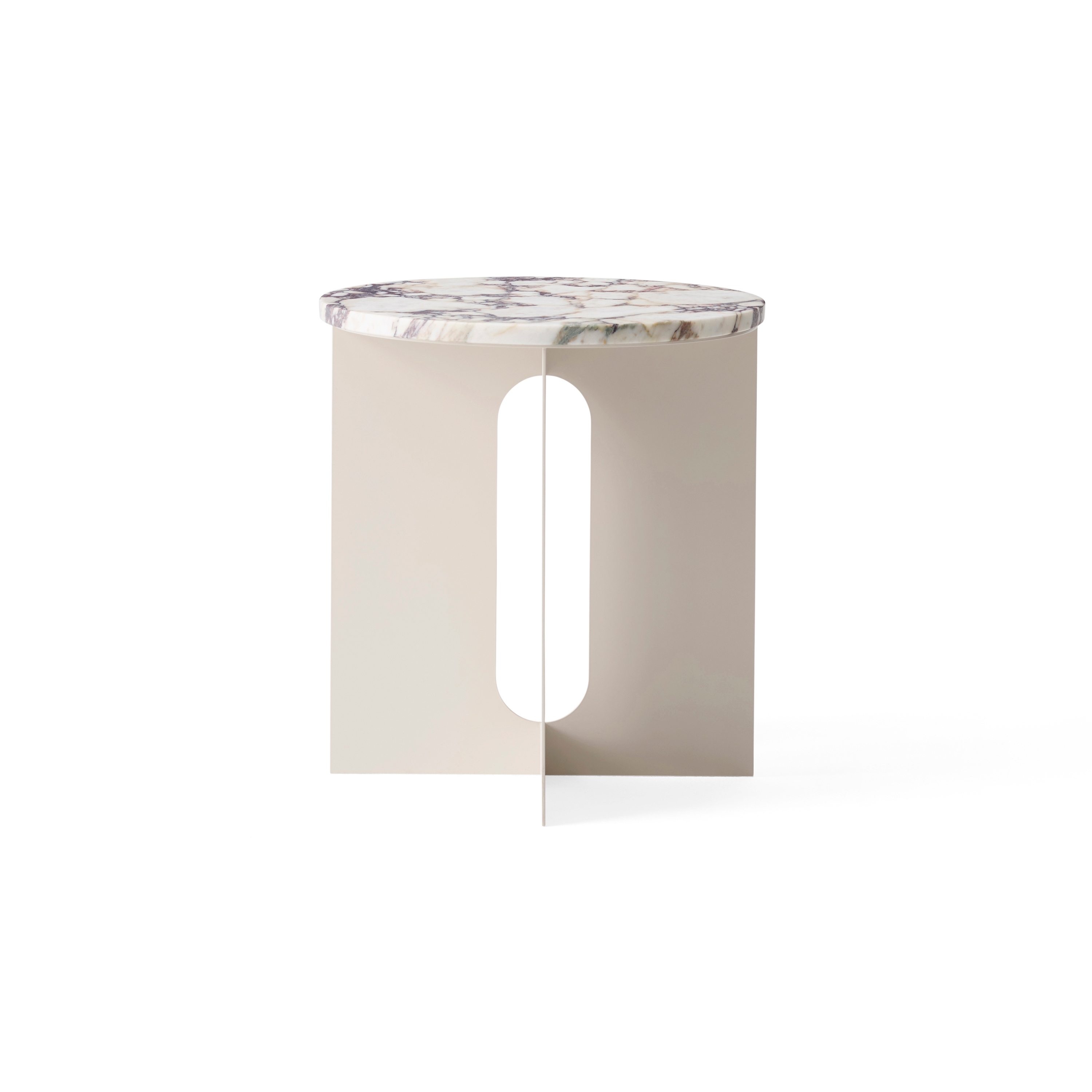 Androgyne Side Tabletop | Calacatta Viola Marble