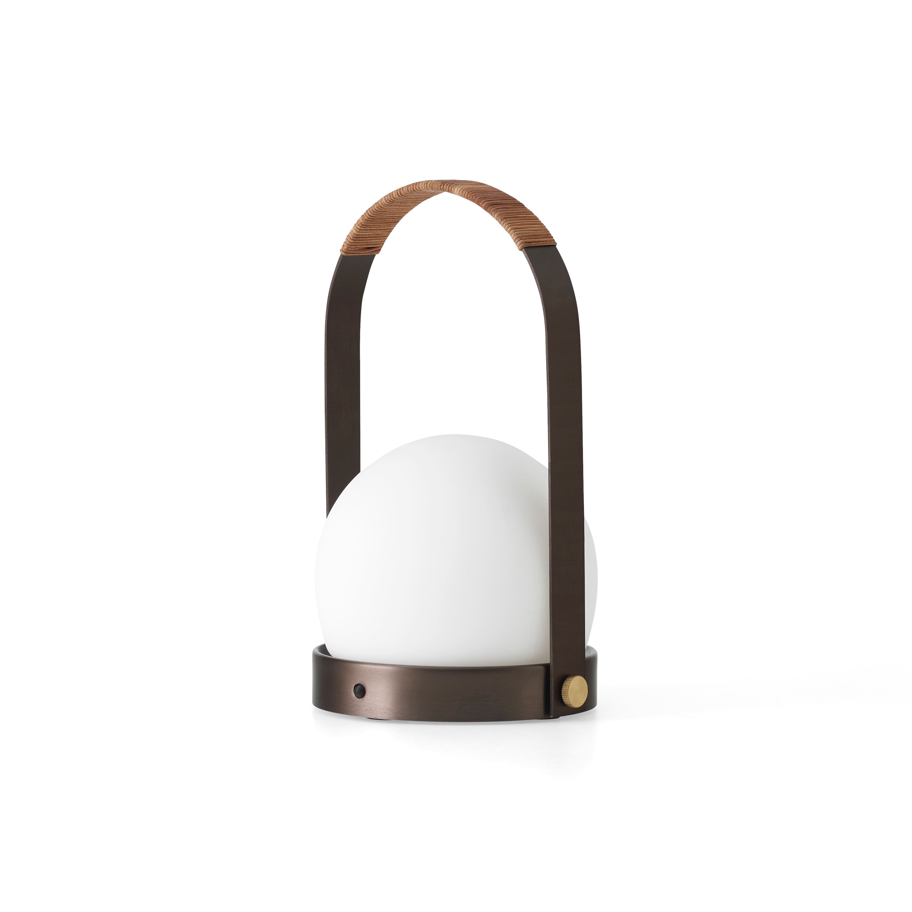 Carrie Table Lamp | Bronzed Brass Leathe