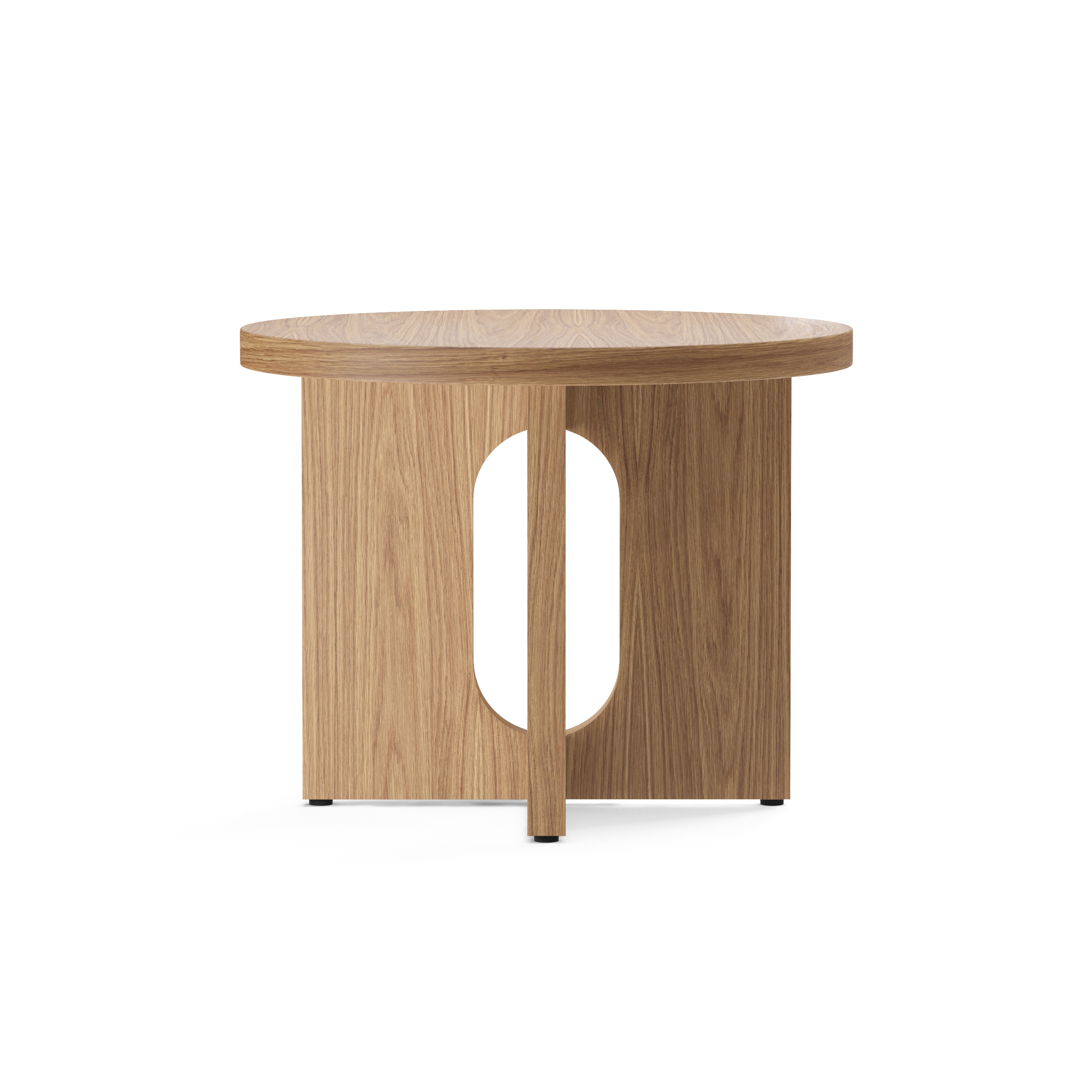 Androgyne Side Table, Ø50, Natural Oak