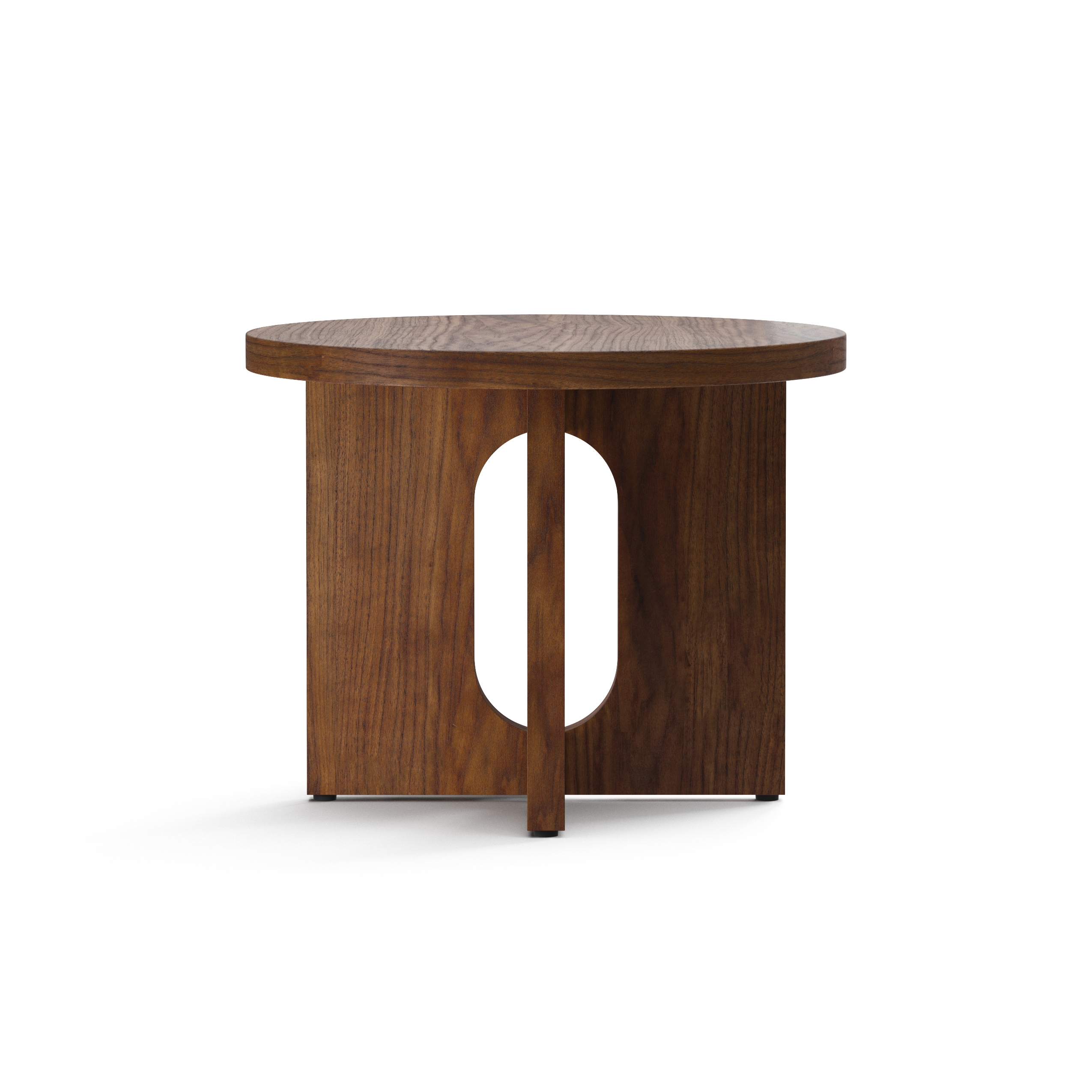 Display product Androgyne Side Table, Ø50, Walnut from manufacturer Audo Copenhagen