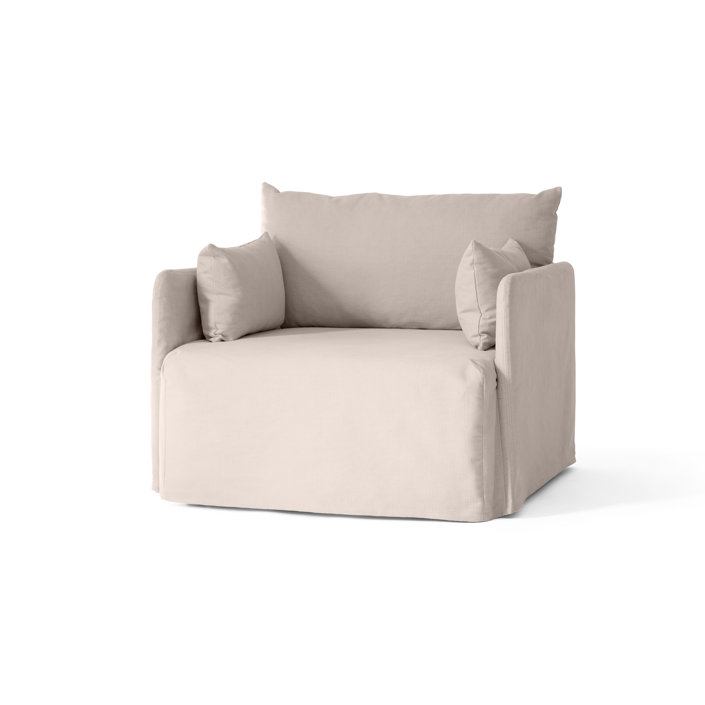 Offset Loose Cover 1. Seater | Cotlin, Oat