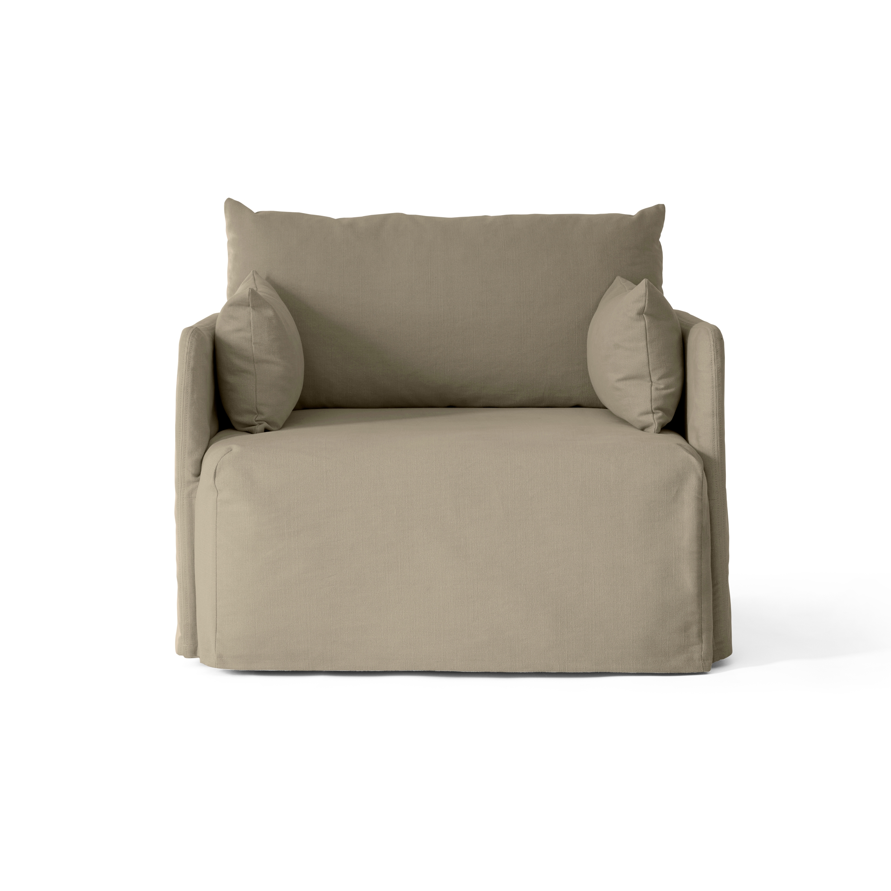 Display product Offset Sofa, 1. Seater w. Loose Cover | Cotlin Poppy Seed from manufacturer Audo Copenhagen