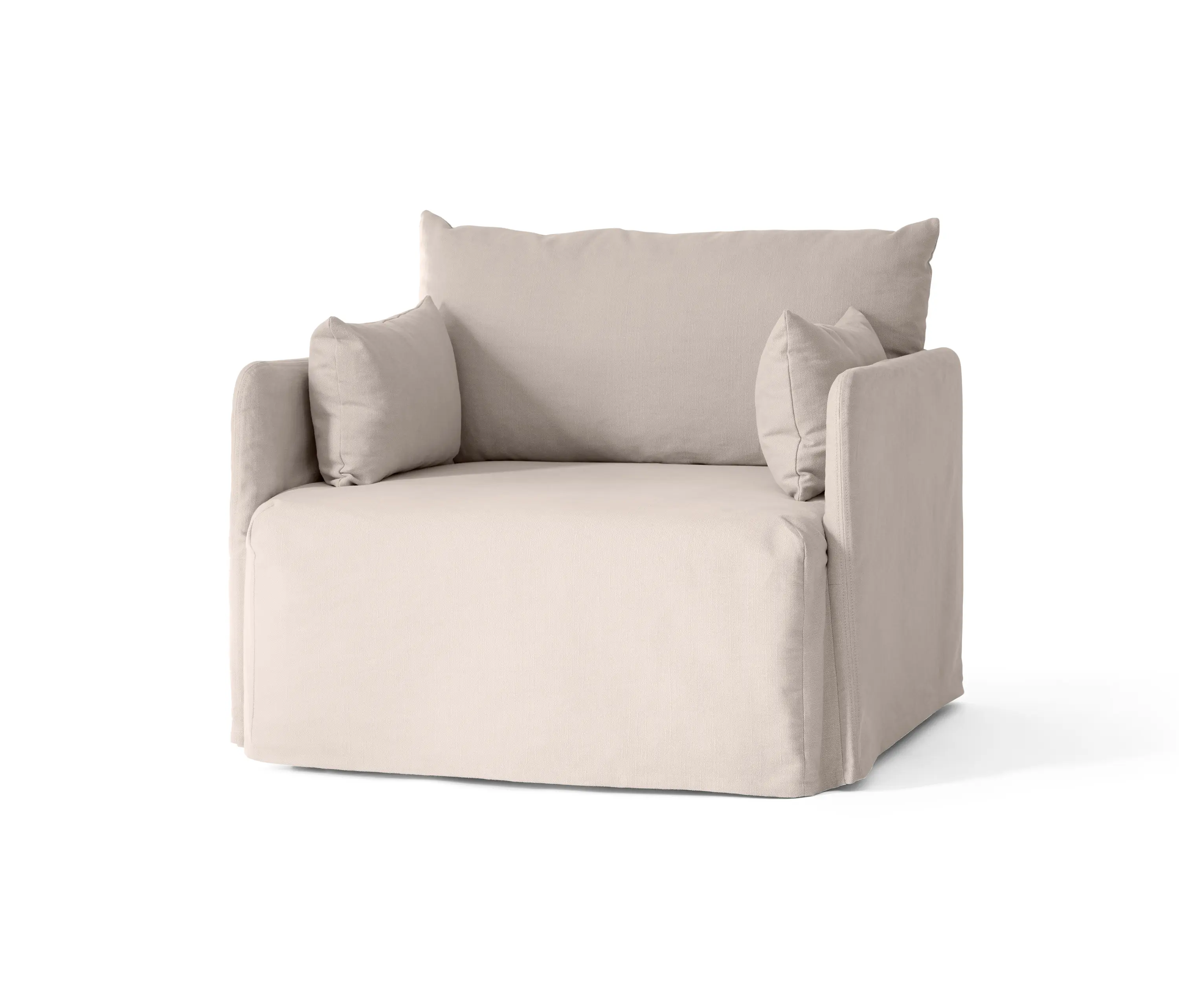 Audo Copenhagen - Offset Sofa, 1. Seater w. Loose Cover | Cotlin, Oat