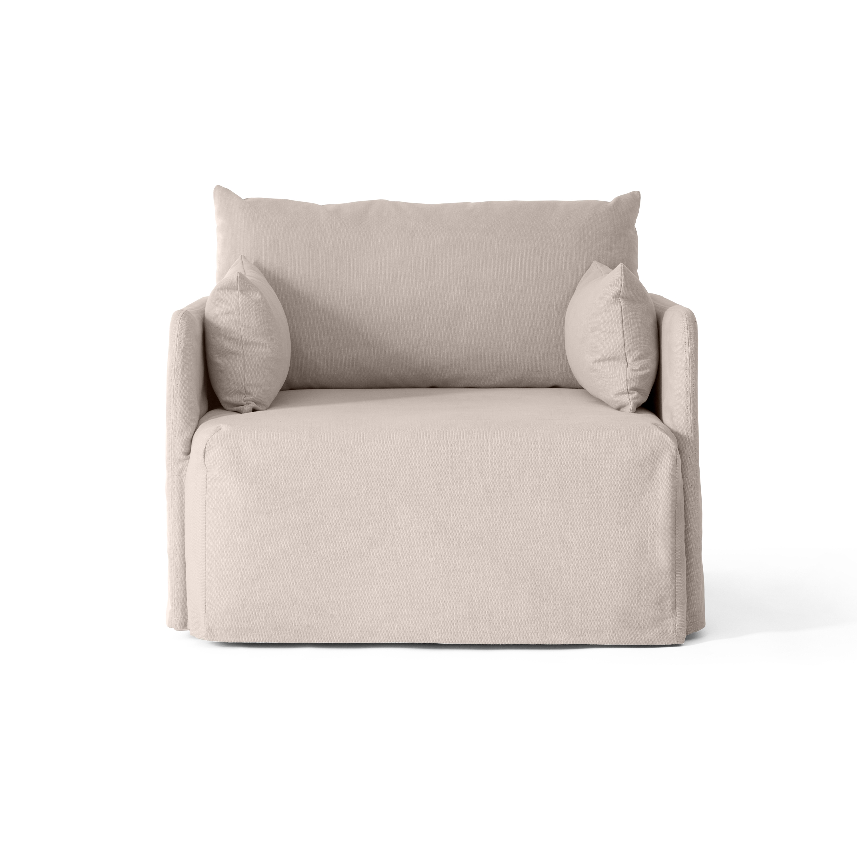 Offset Sofa, 1. Seater w. Loose Cover | Cotlin, Oat