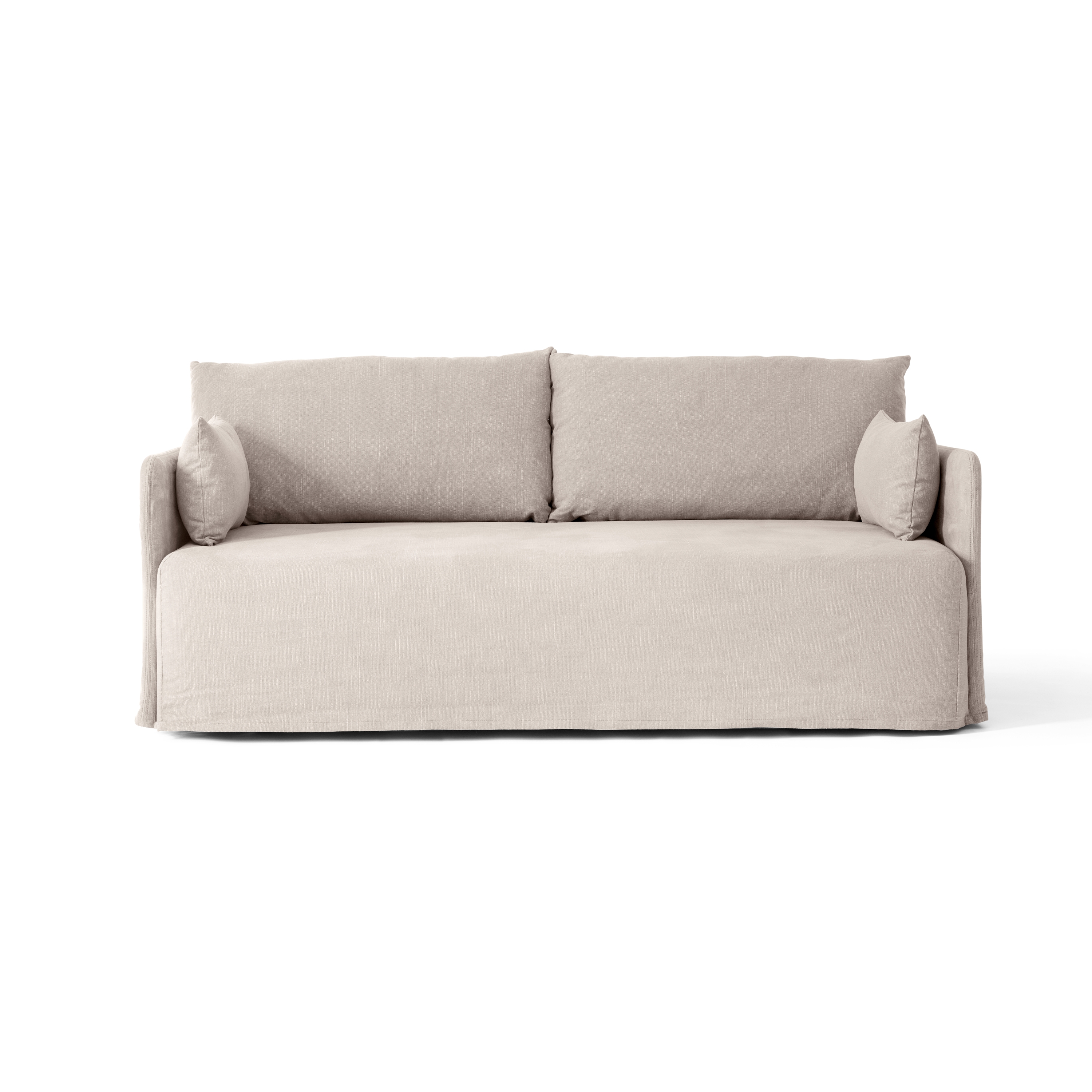 Display product Offset Sofa, 2. Seater w. Loose Cover | Cotlin, Oat from manufacturer Audo Copenhagen