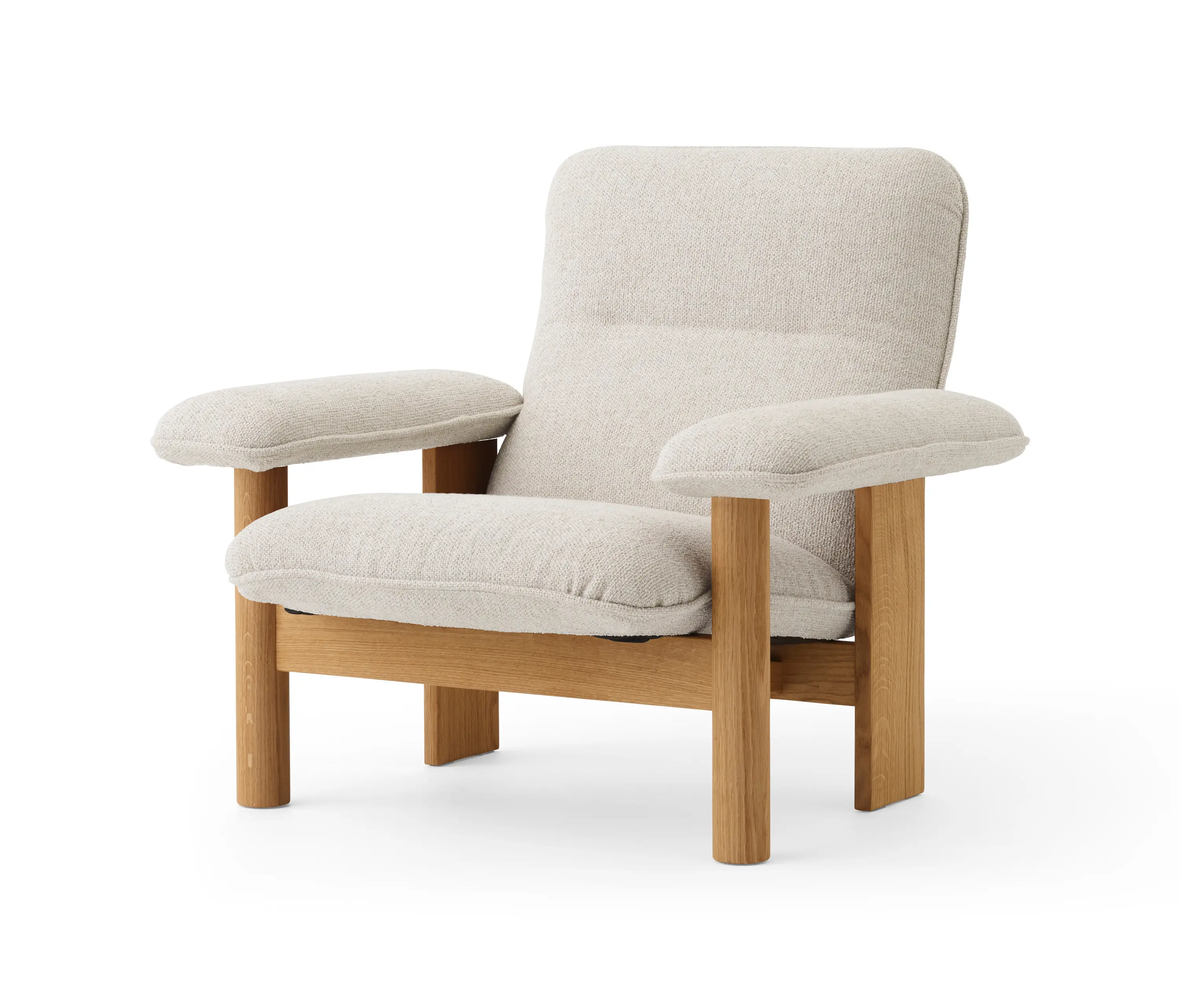 Audo Copenhagen - Brasilia Lounge Chair | Natural Oak | Moss 011