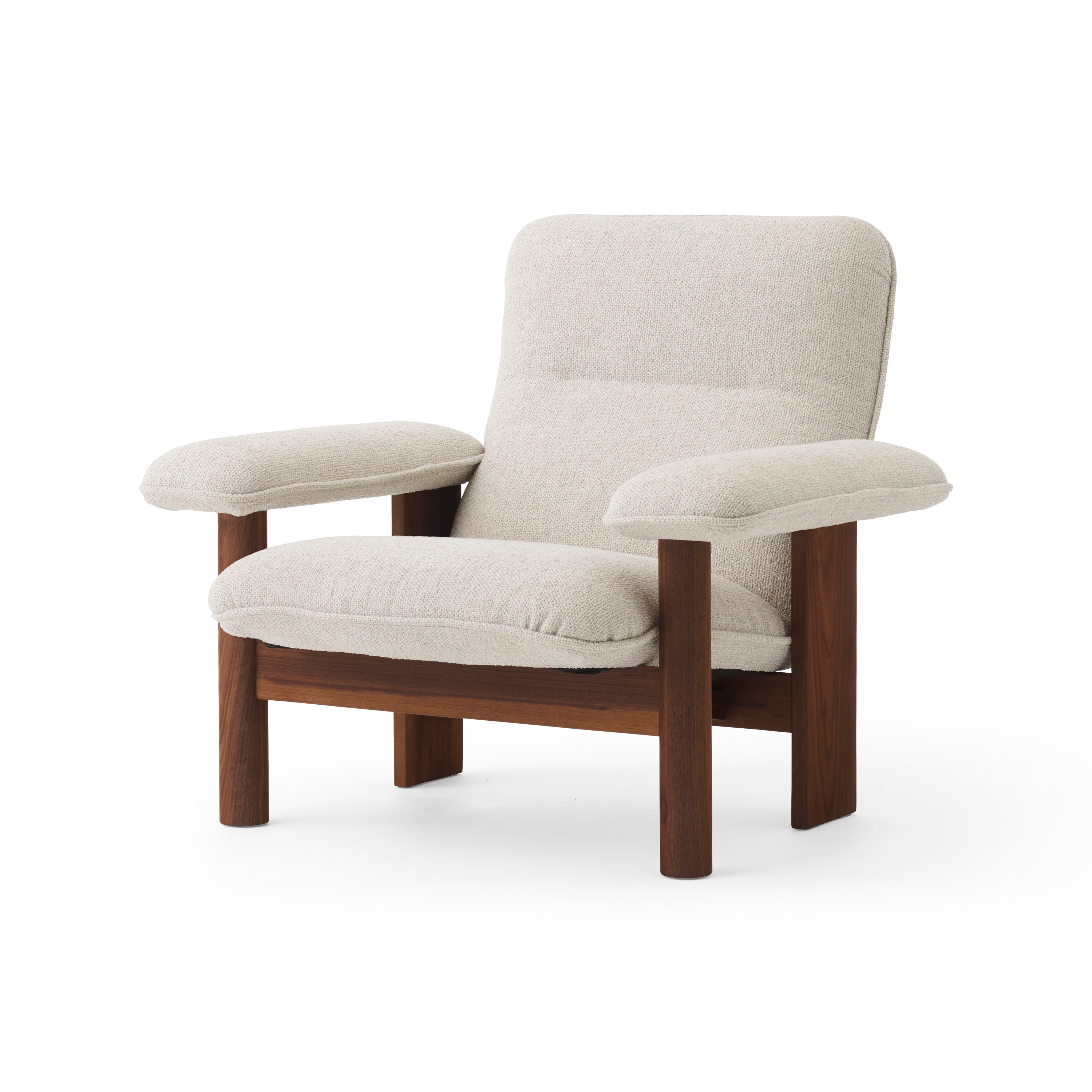 Brasilia Lounge Chair | Walnut | Moss 011
