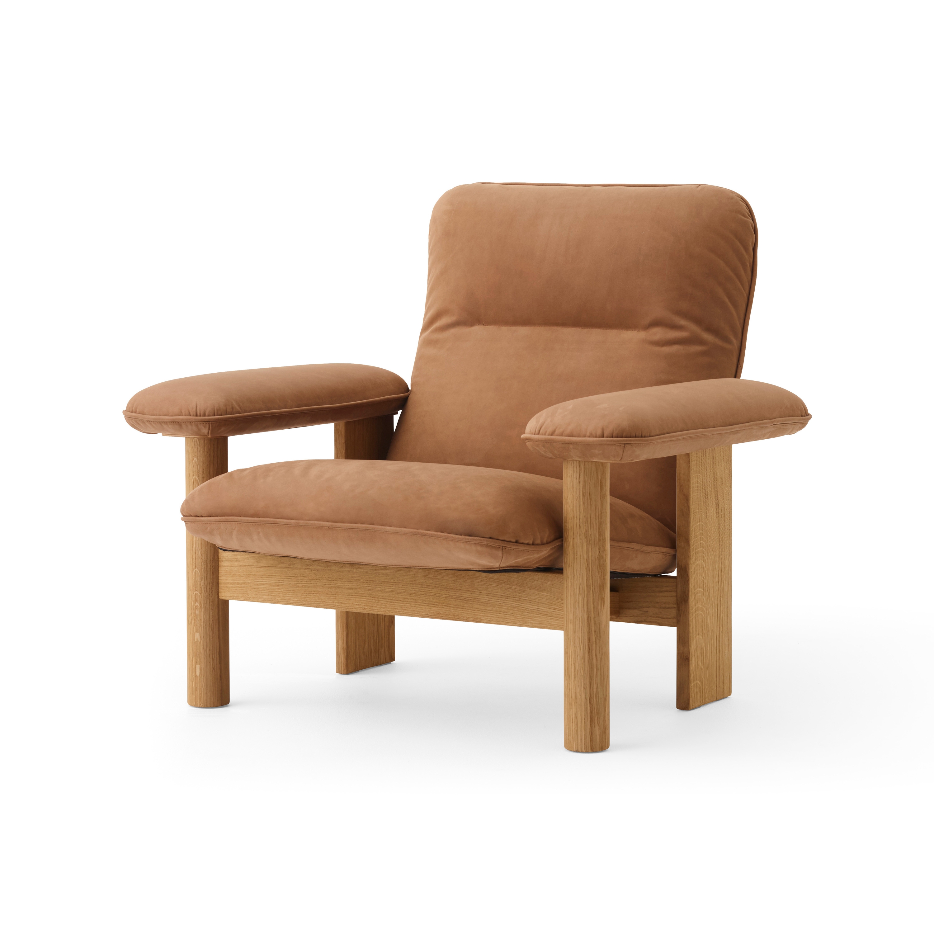 Brasilia Lounge Chair | Natural Oak | Dunes 21004