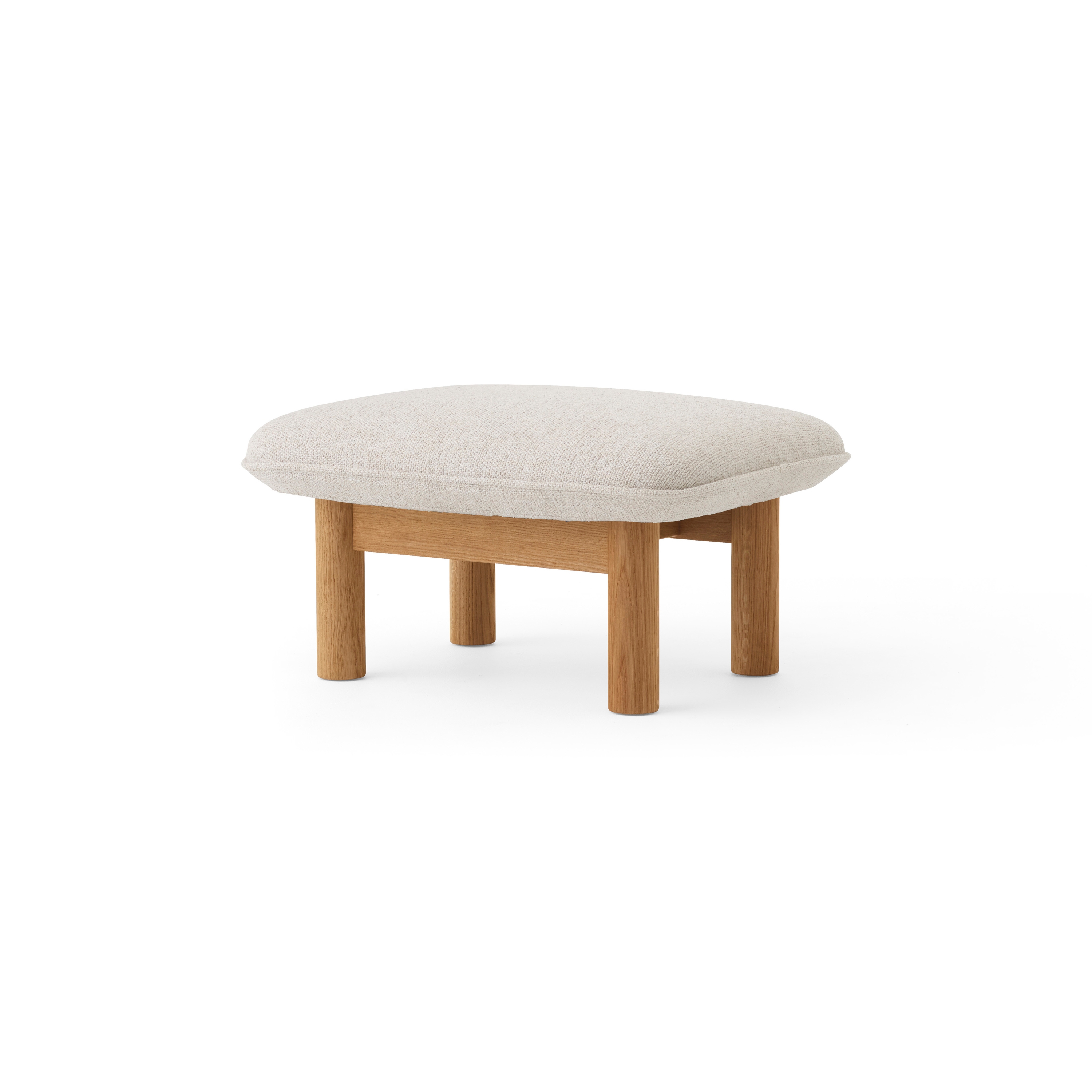 Brasilia Ottoman | Natural Oak | Moss 011
