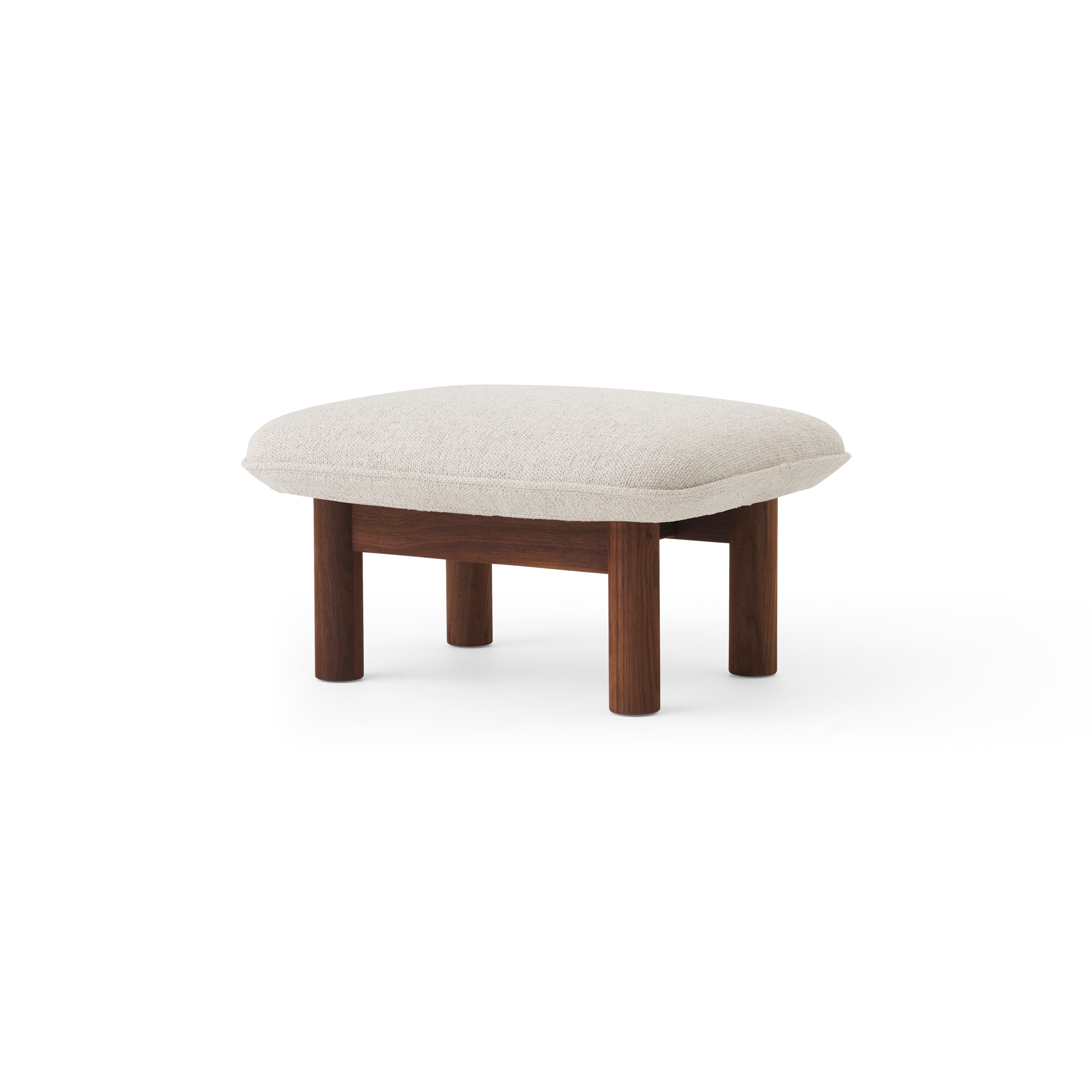 Brasilia Ottoman | Walnut | Moss 011