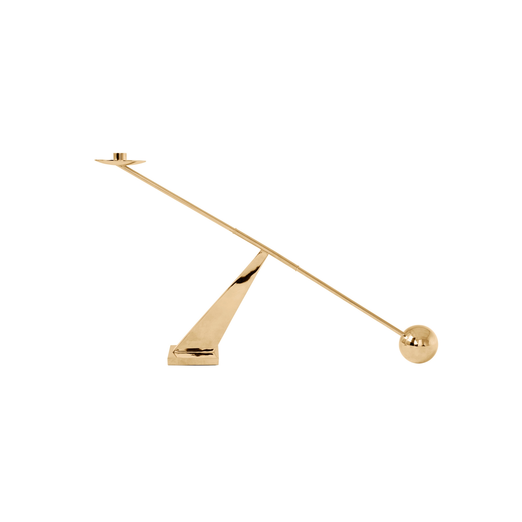 Display product Interconnect Candle Holder | Polished Brass from manufacturer Audo Copenhagen
