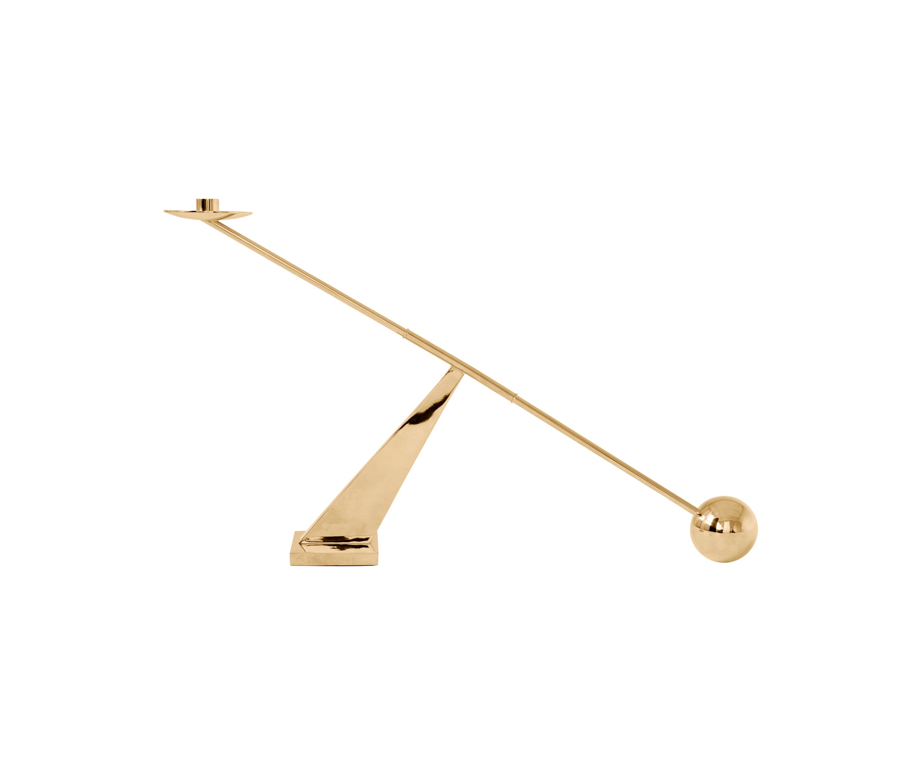 Display product Interconnect Candle Holder | Polished Brass from manufacturer Audo Copenhagen