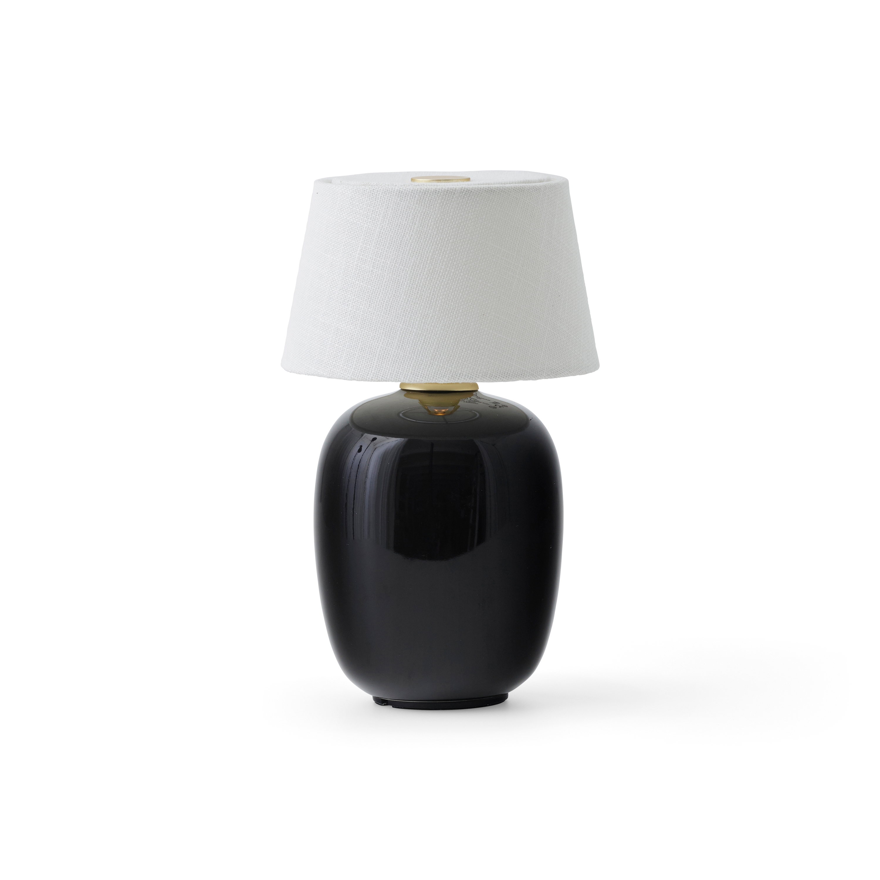 Torso Table Lamp, Portable, Black