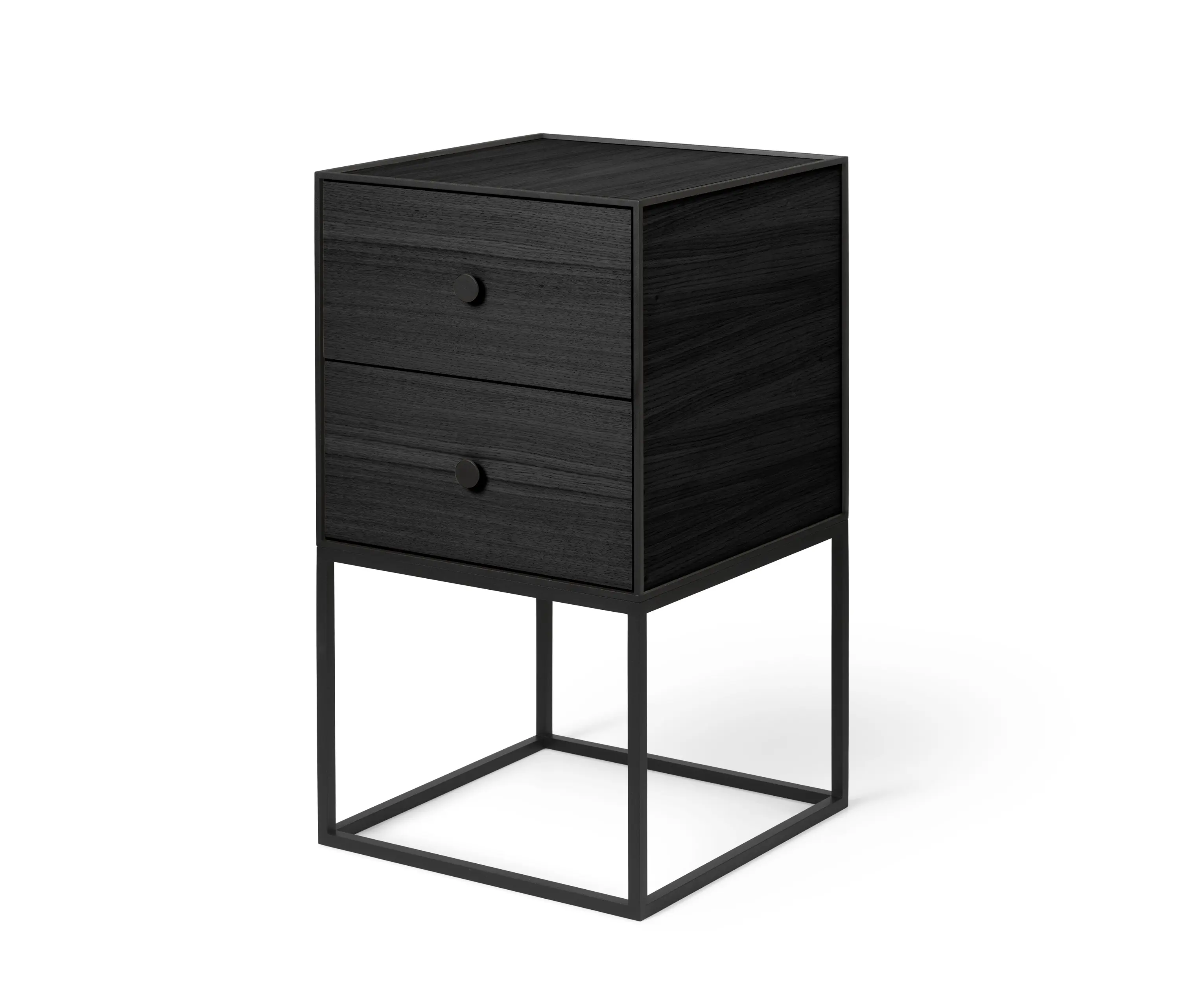 Audo Copenhagen - Frame 35 Sideboard With 2 Drawers, Black Stained Ash