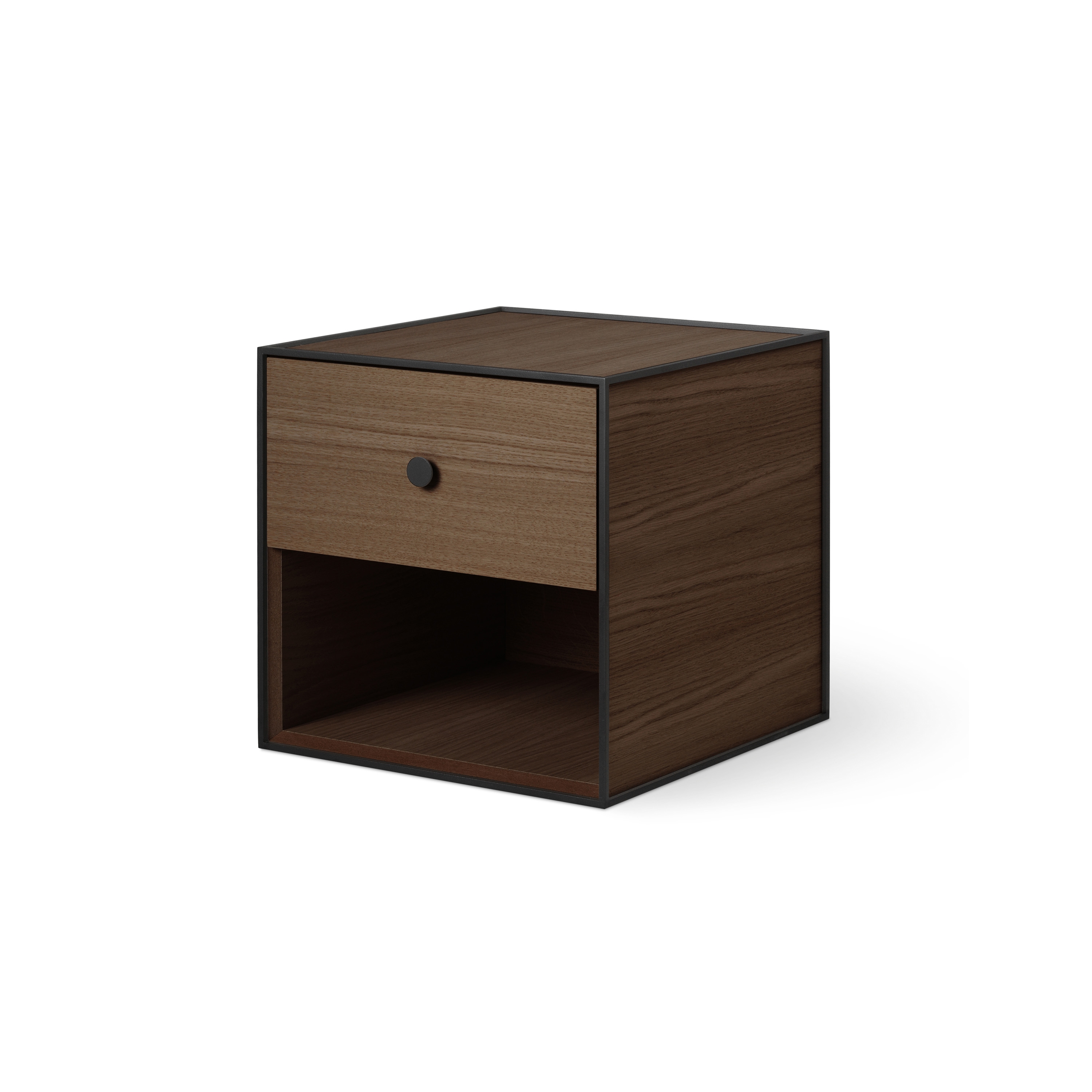 Frame 35 With 1 Drawer, Smoked Oak