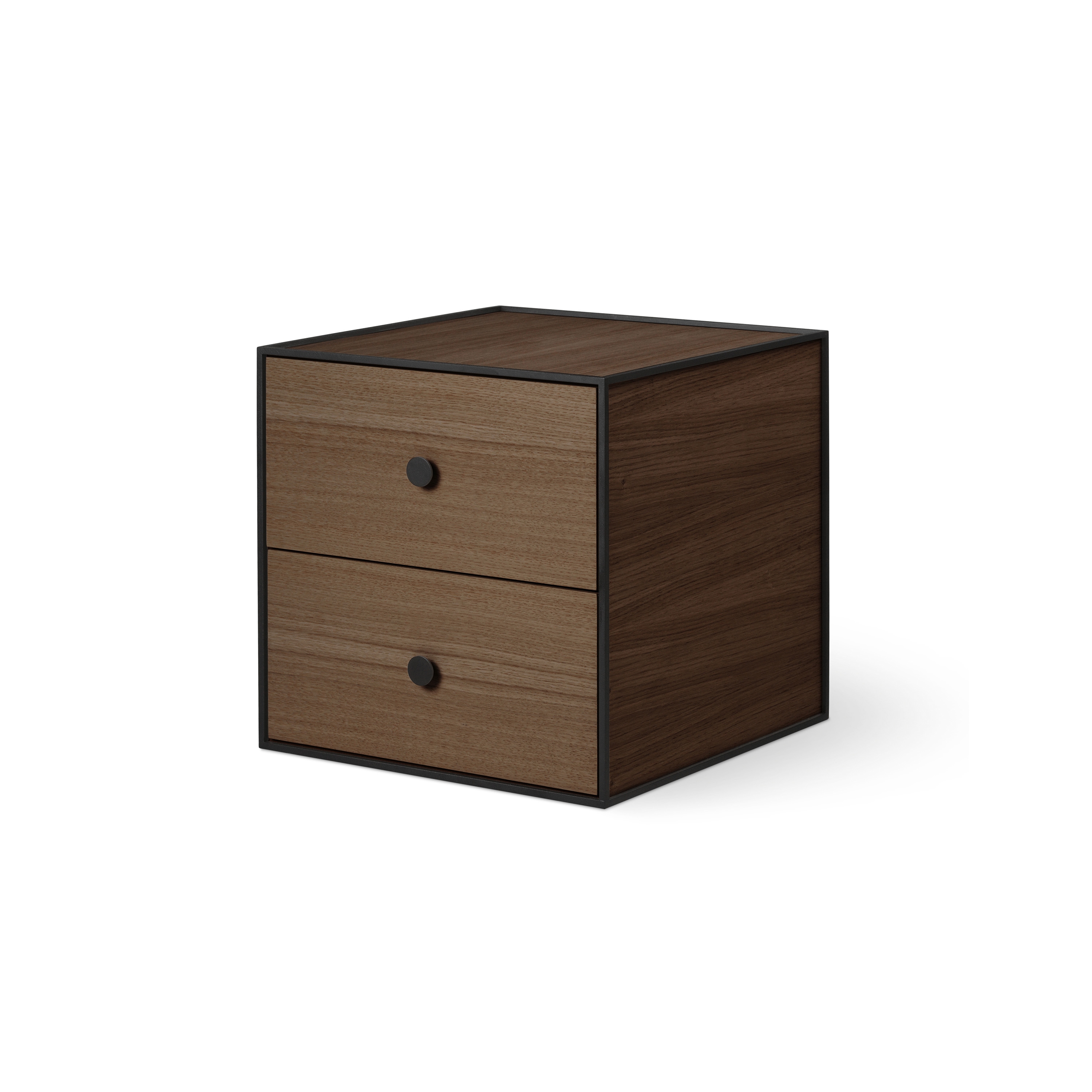 Frame 35 With 2 Drawers, Smoked Oak