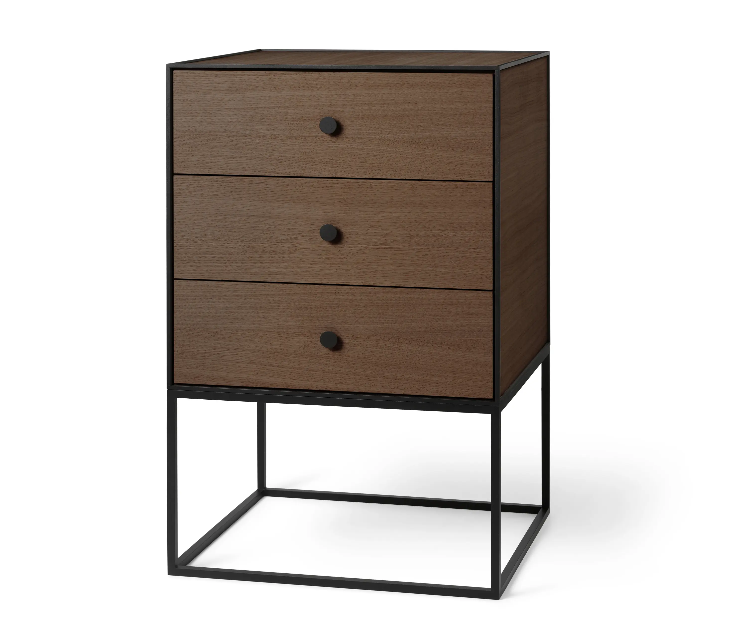 Audo Copenhagen - Frame 49 Sideboard With 3 Drawers, Smoked Oak