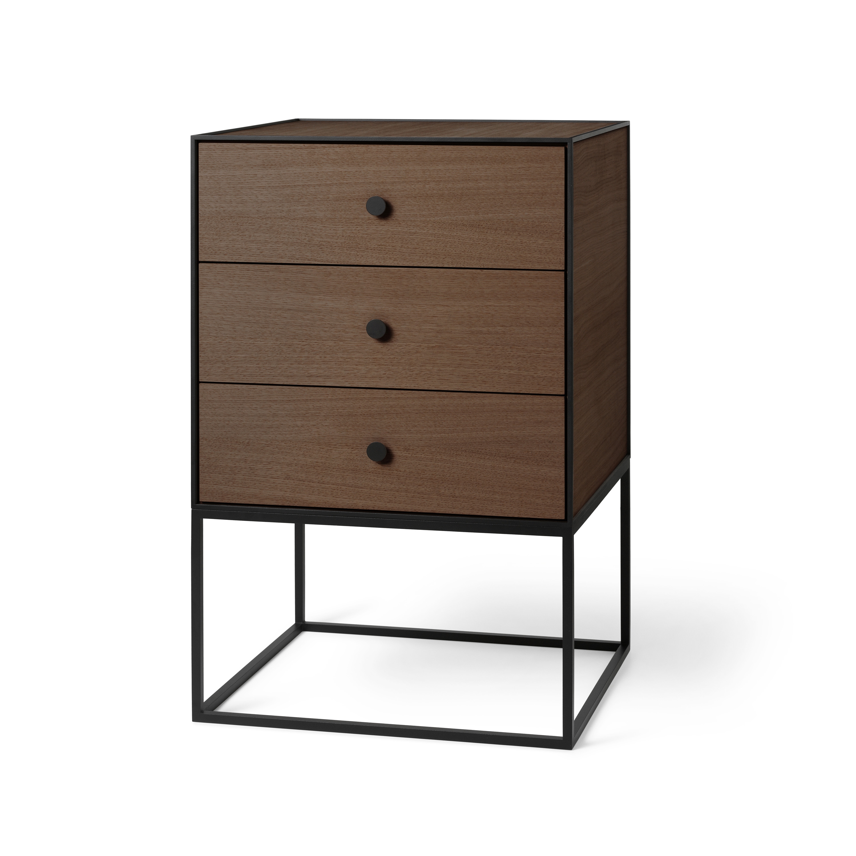 Frame 49 Sideboard With 3 Drawers, Smoked Oak