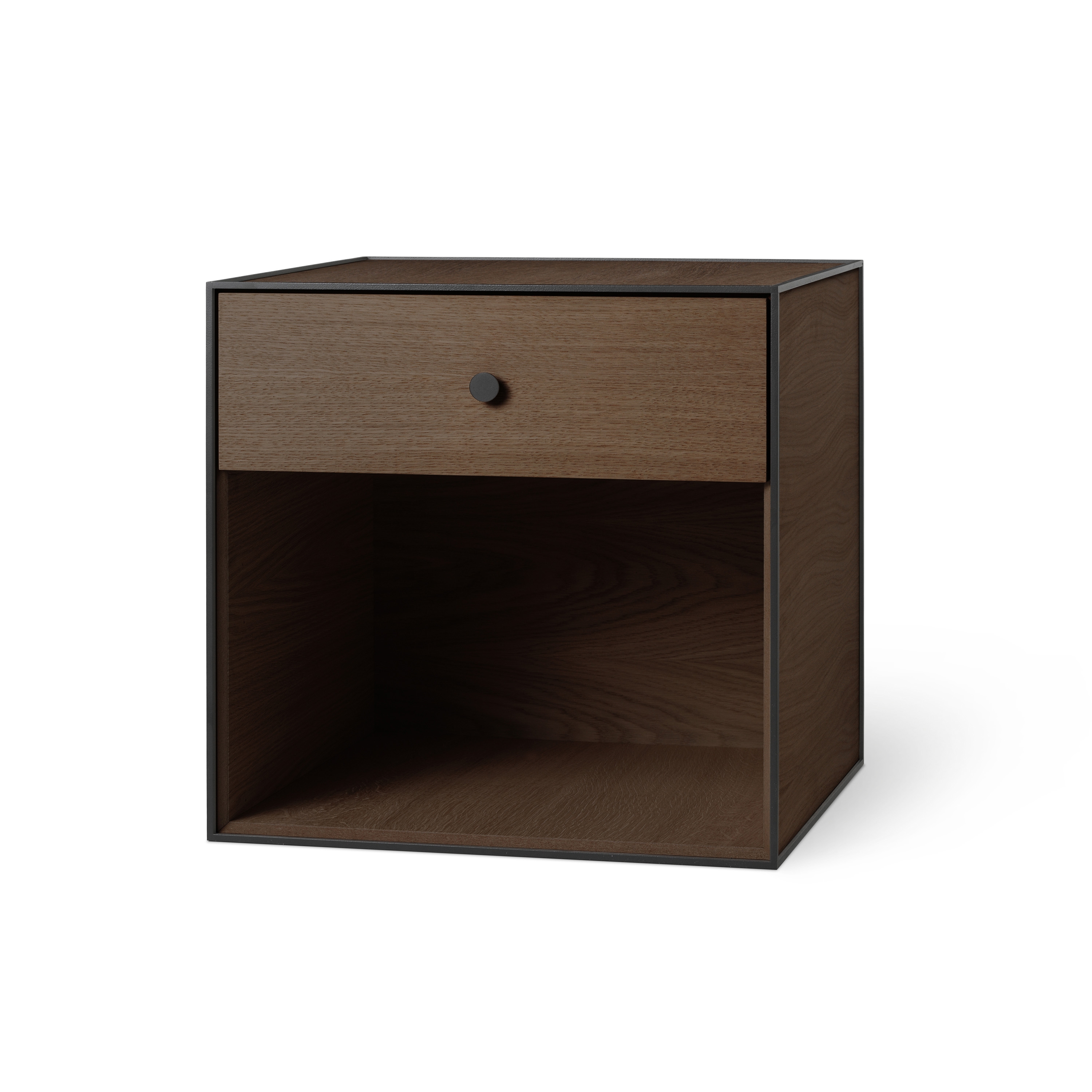 Frame 49 With 1 Drawer, Smoked Oak