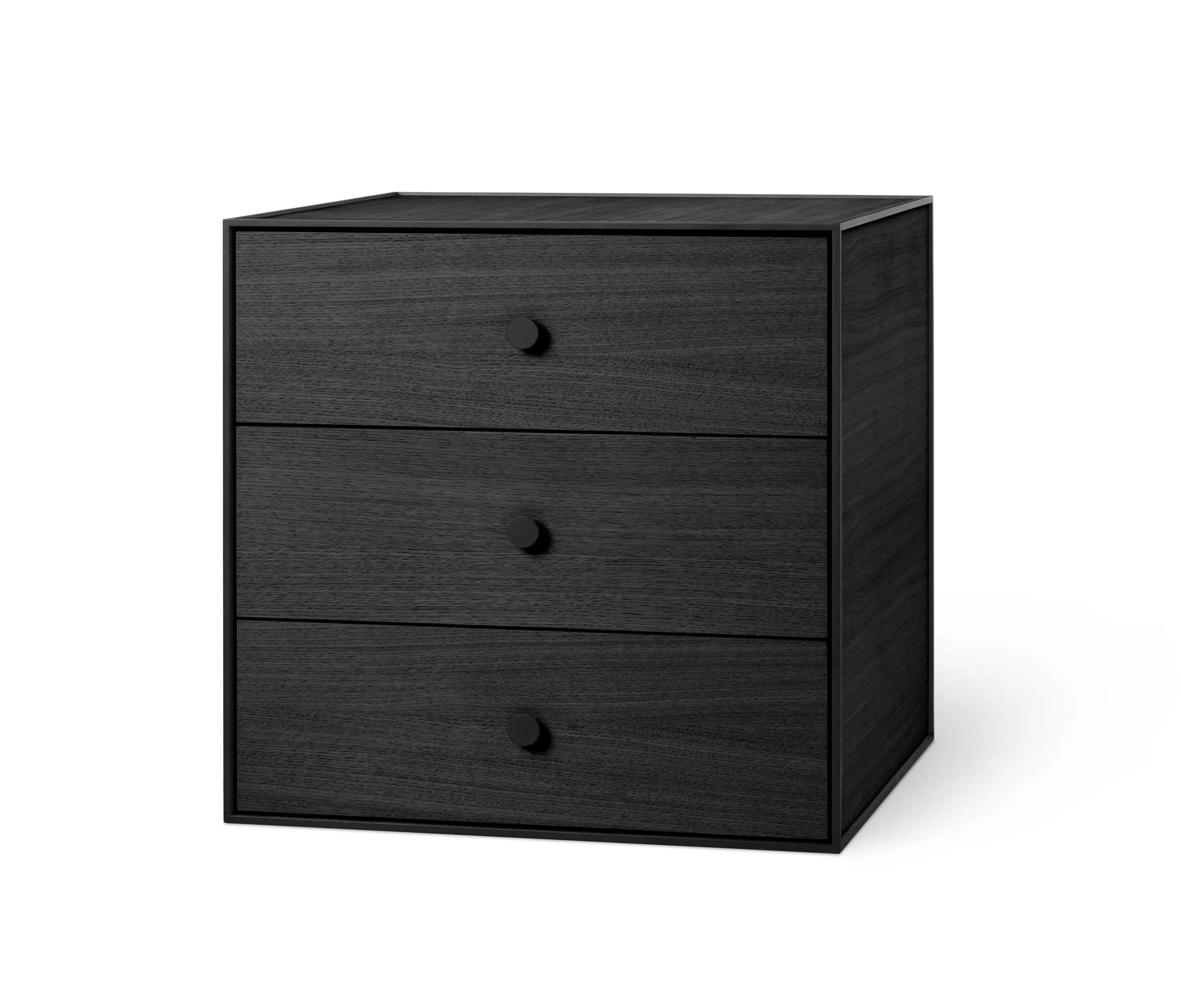 Audo Copenhagen - Frame 49 With 3 Drawer, Black Stained Ash