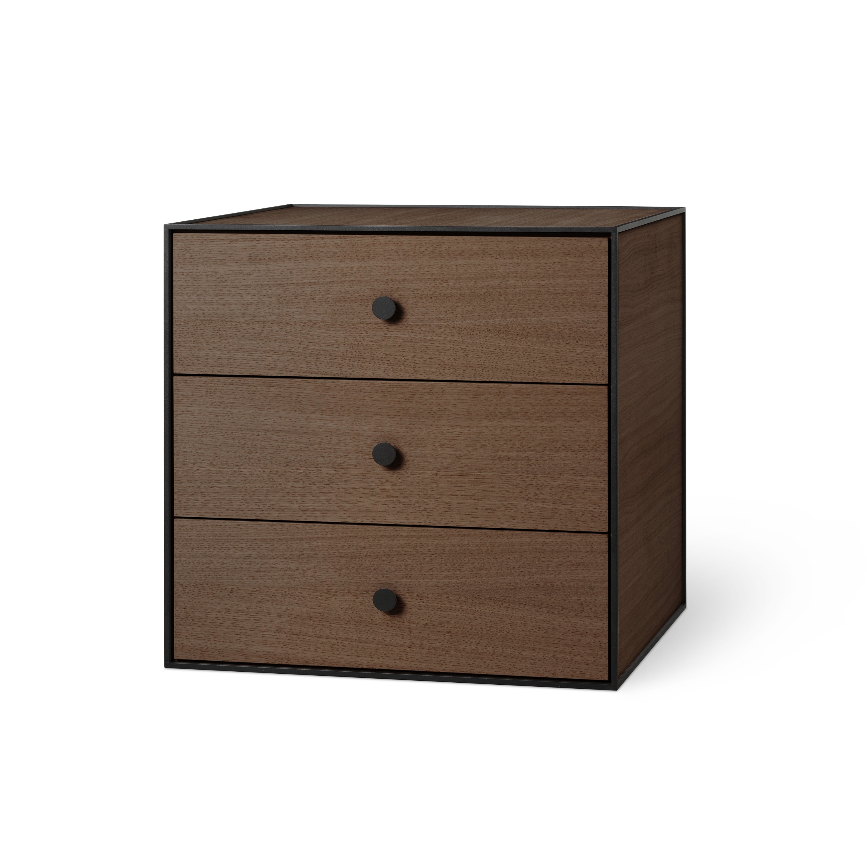 Frame 49 With 3 Drawer, Smoked Oak