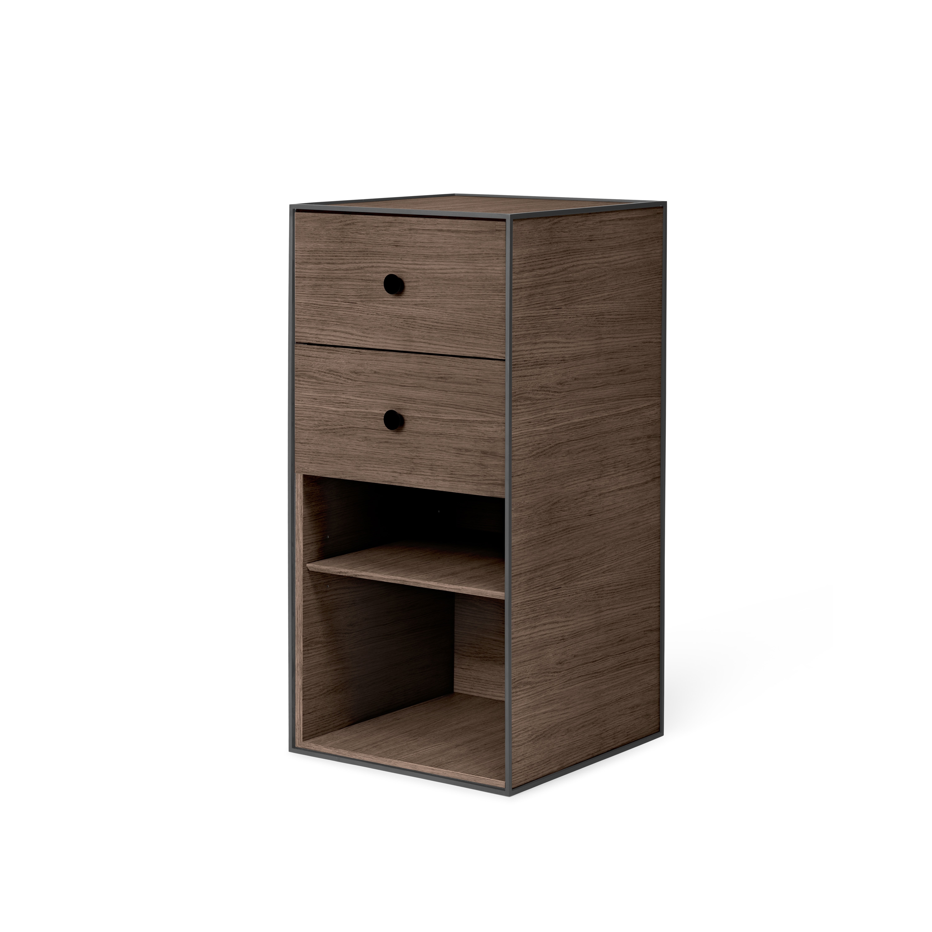 Mostrar el producto Frame 70 With 1 Shelf And 2 Drawers, Smoked Oak del fabricante Audo Copenhagen