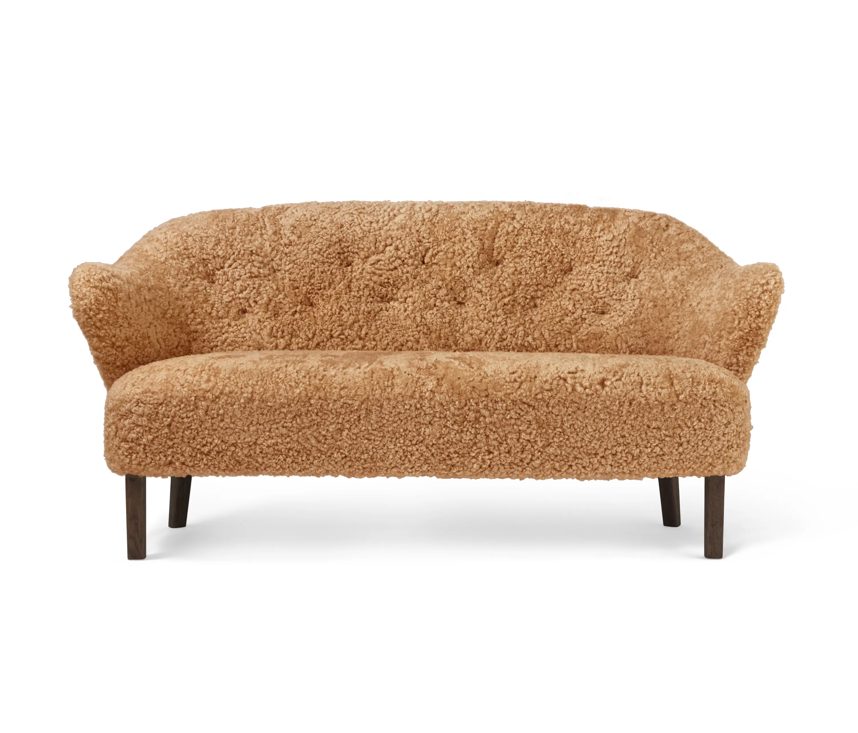 Audo Copenhagen - Ingeborg Sofa Sheepskin, Honey/Dark Oiled Oak
