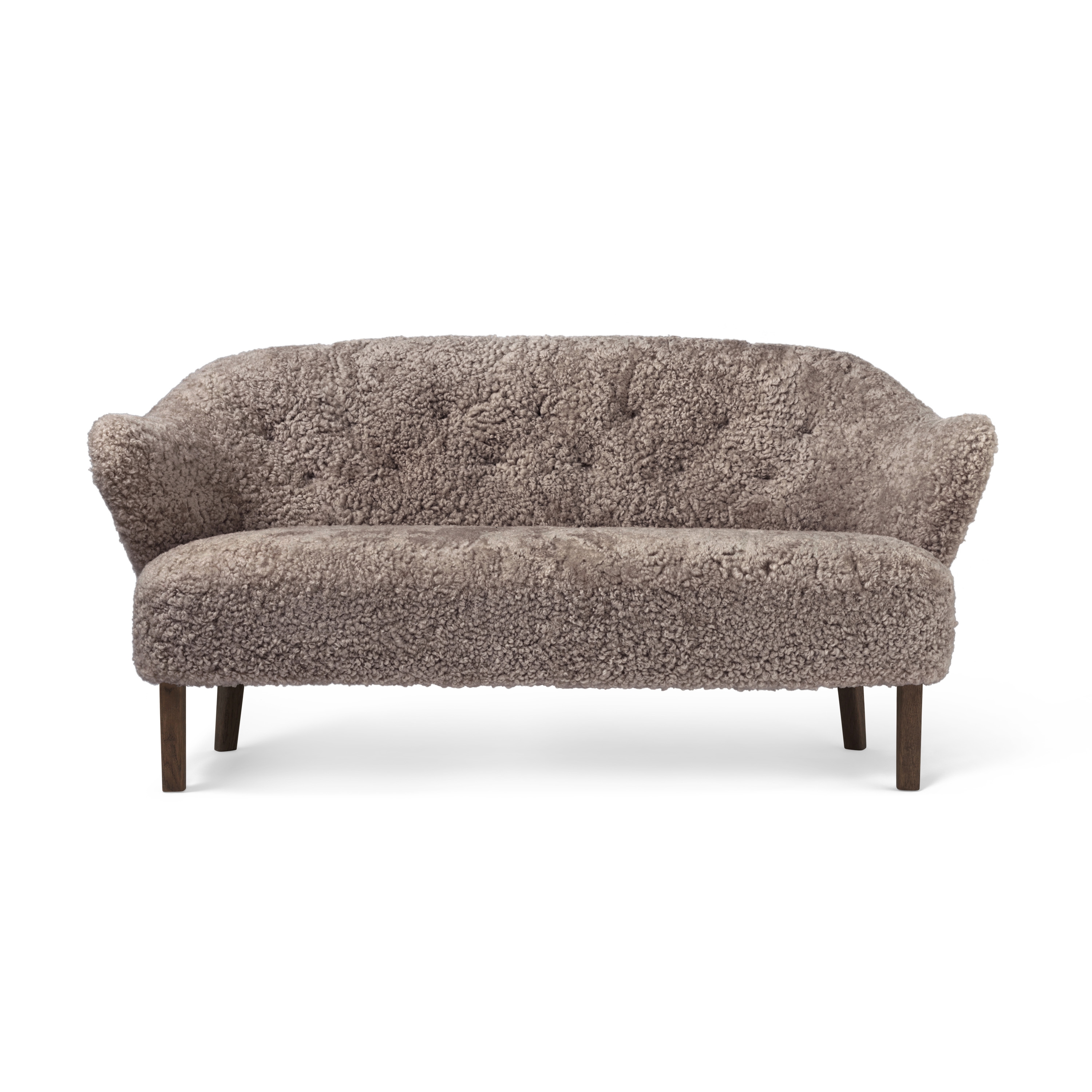 Ingeborg Sofa Sheepskin, Sahara/Dark Oiled Oak