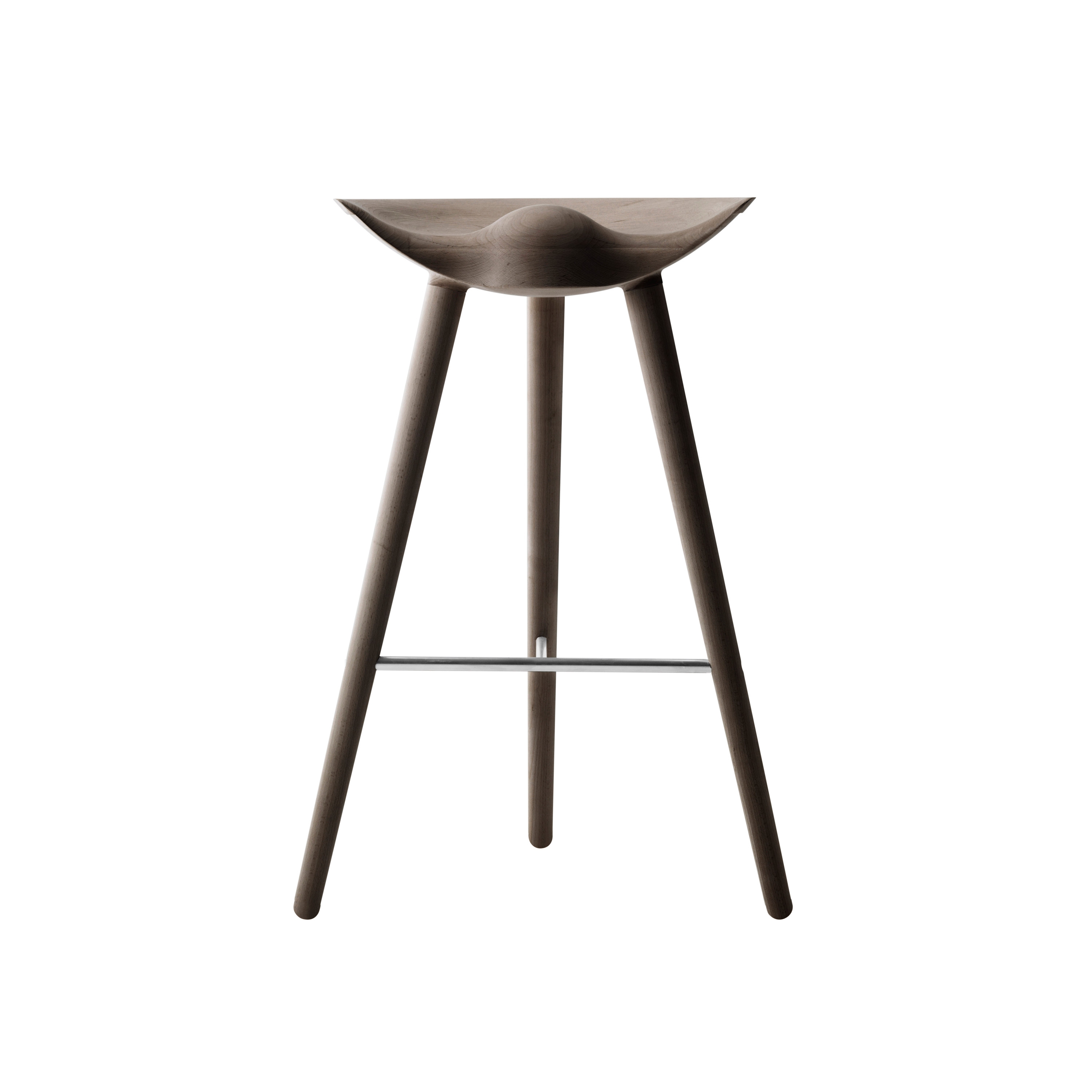 Afficher le produit ML42 Bar Stool, Brown Oiled Oak/Stainless Steel du fabricant Audo Copenhagen