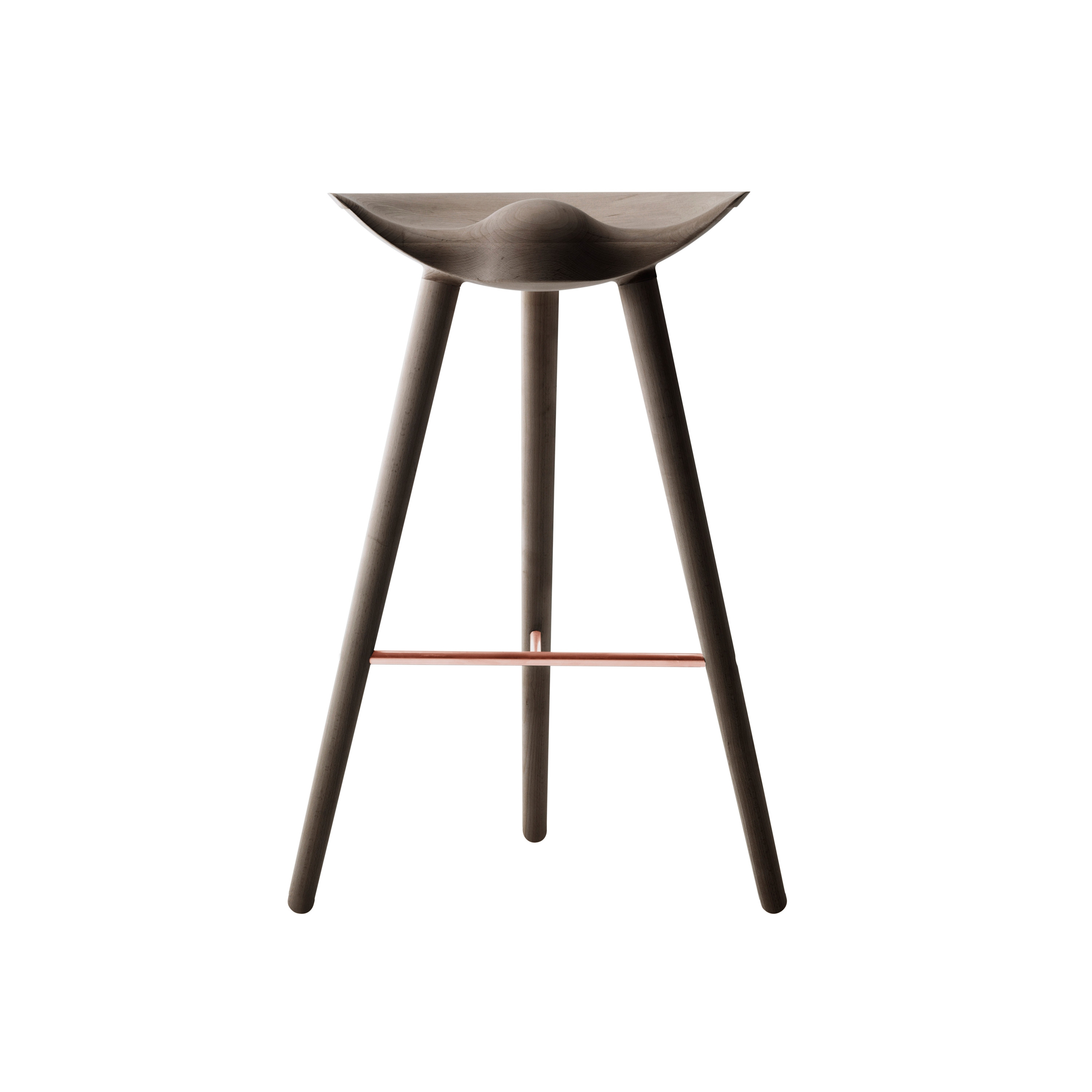 ML42 Bar Stool, Brown Oiled Oak/Copper