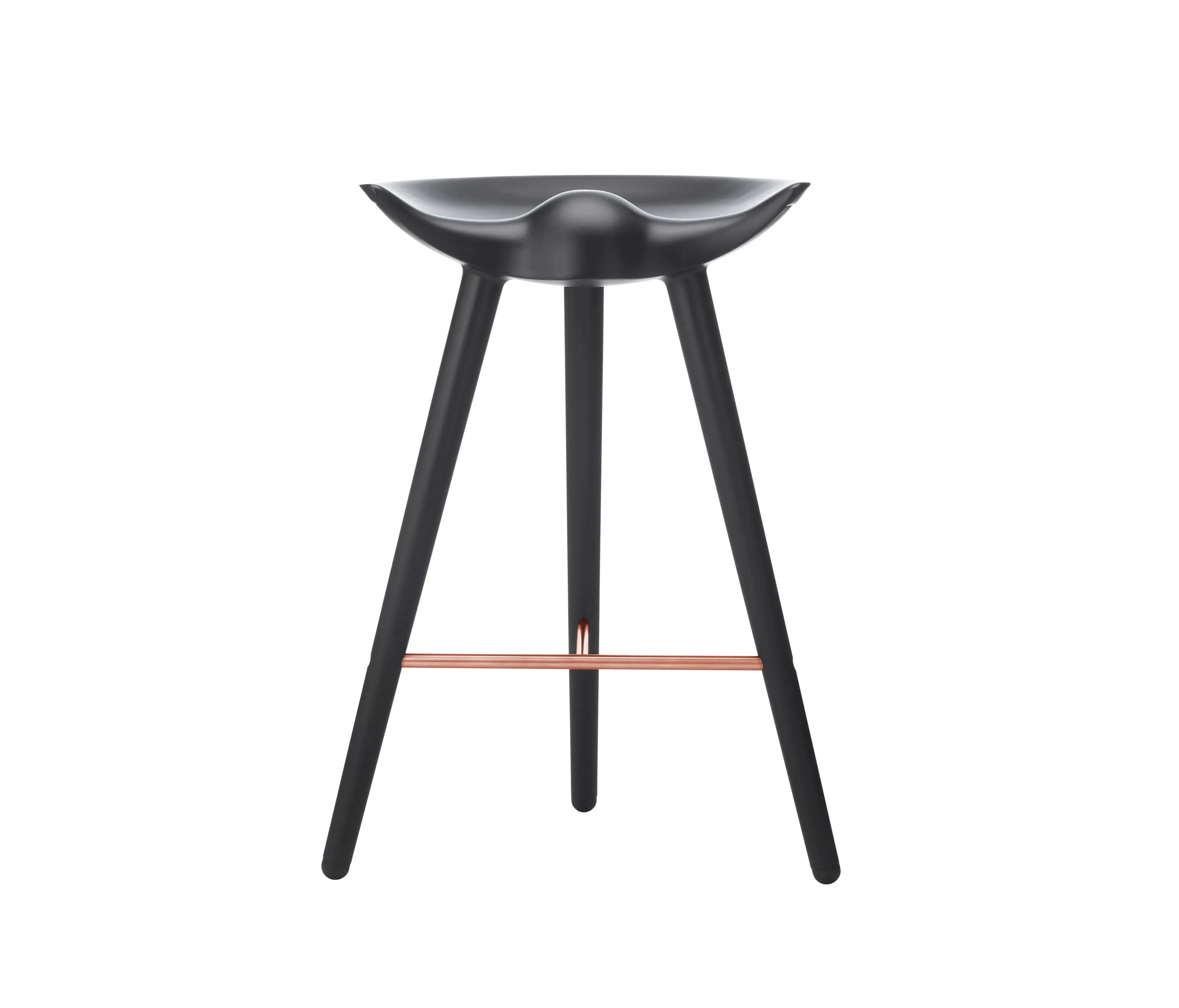 Audo Copenhagen - ML42 Counter Stool, Black Stained Beech/Copper