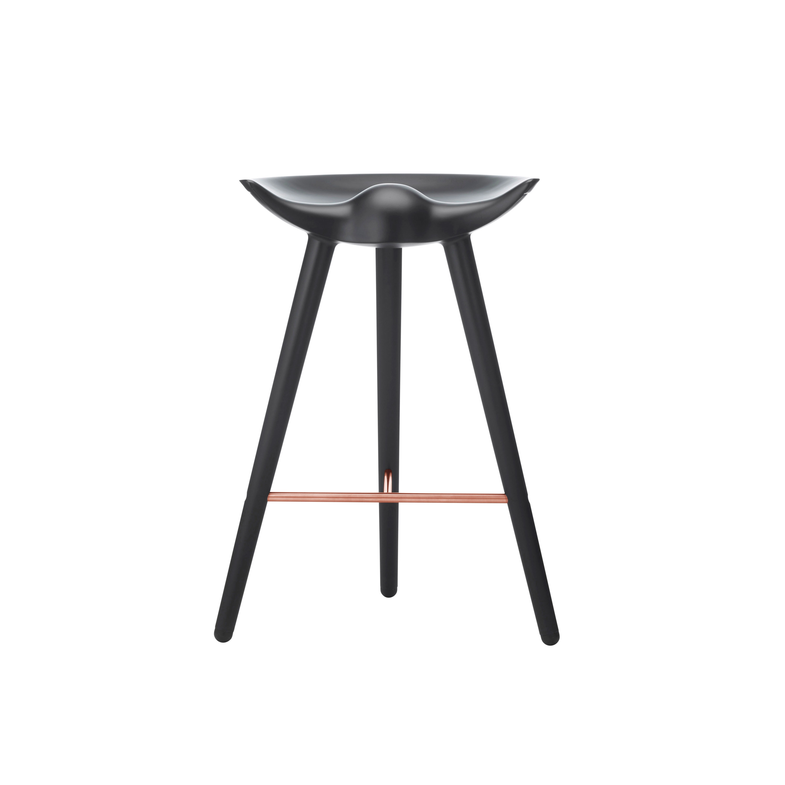 ML42 Counter Stool, Black Stained Beech/Copper
