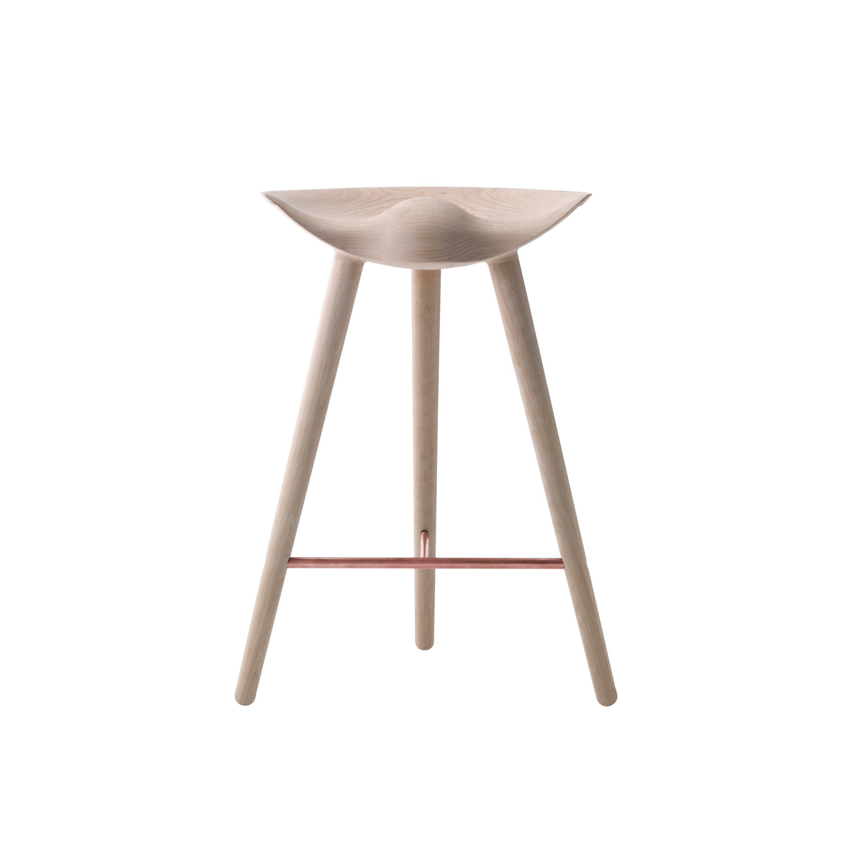 ML42 Counter Stool, Soap Treated Oak/Copper