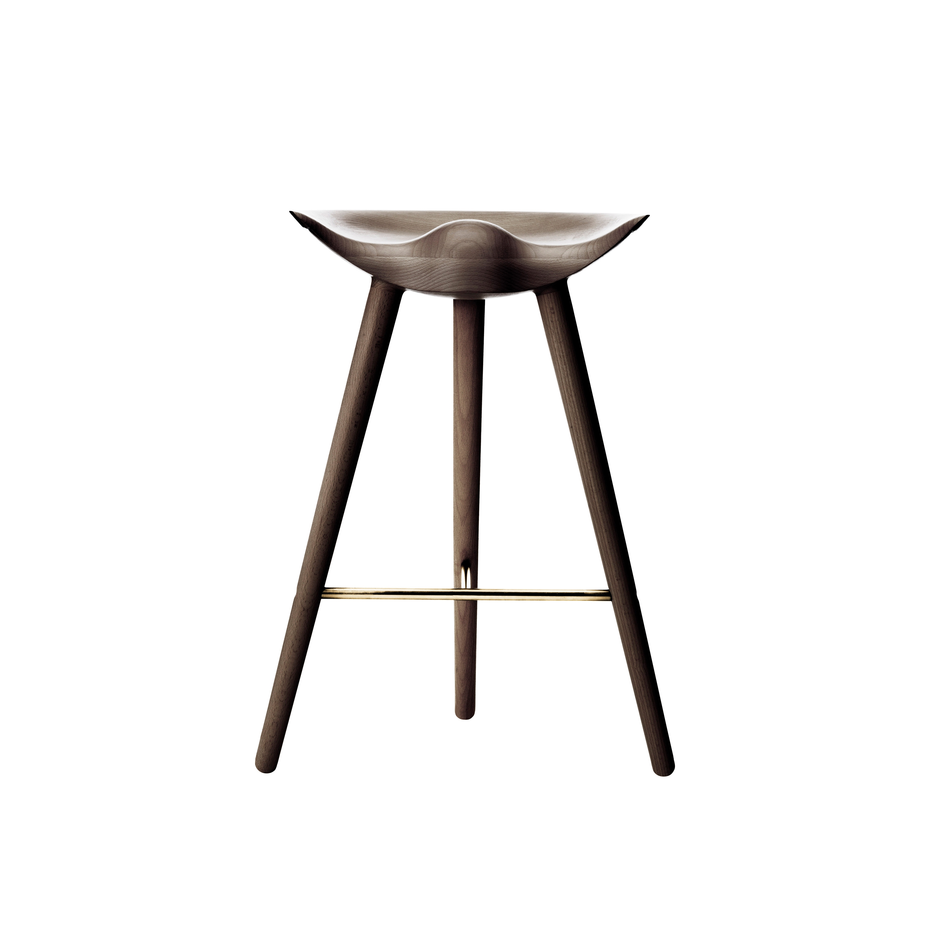 Display product ML42 Counter Stool, Brown Oiled Oak/Brass from manufacturer Audo Copenhagen